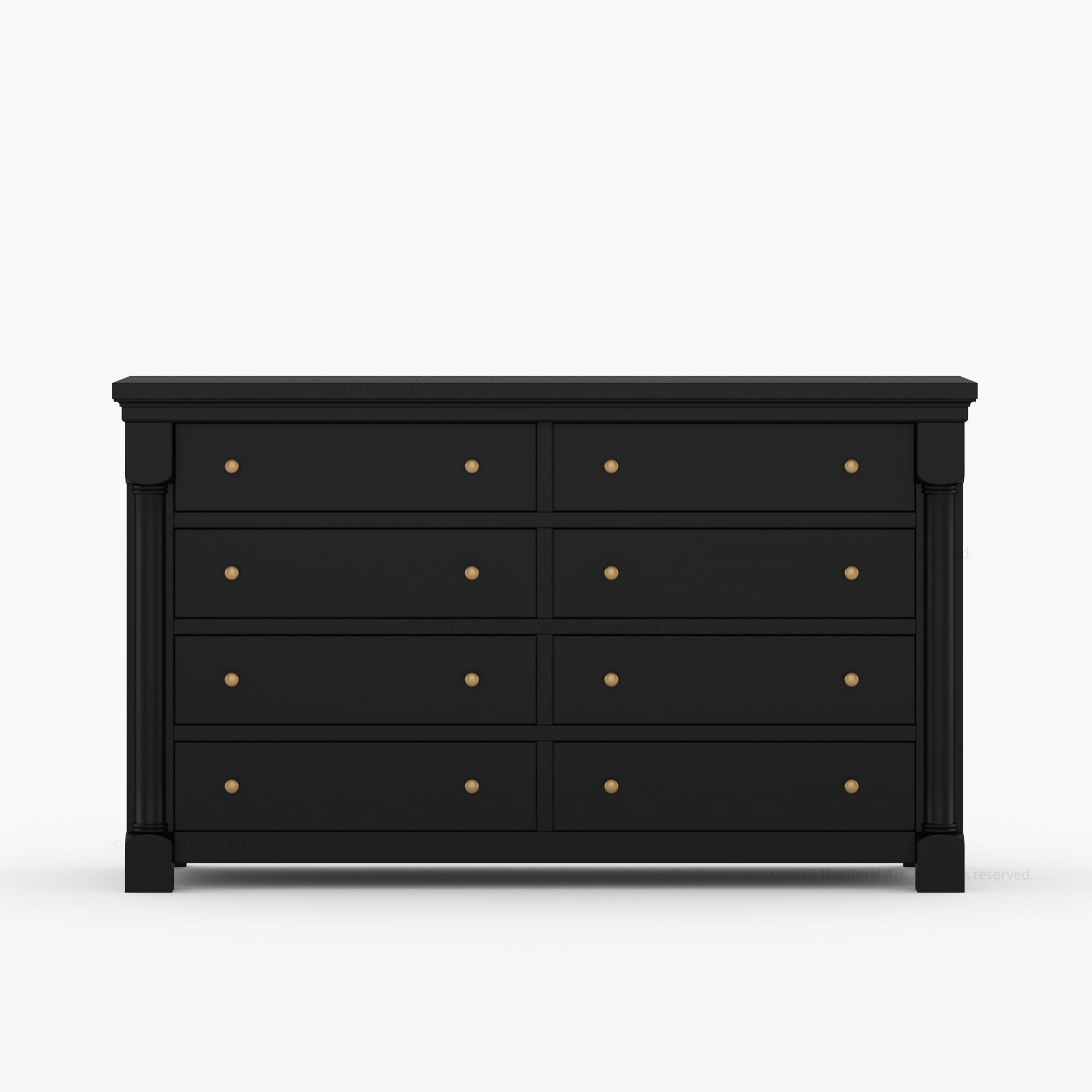 Verona Estate Solid Wood Dresser with 8-Drawer Storage Chest
