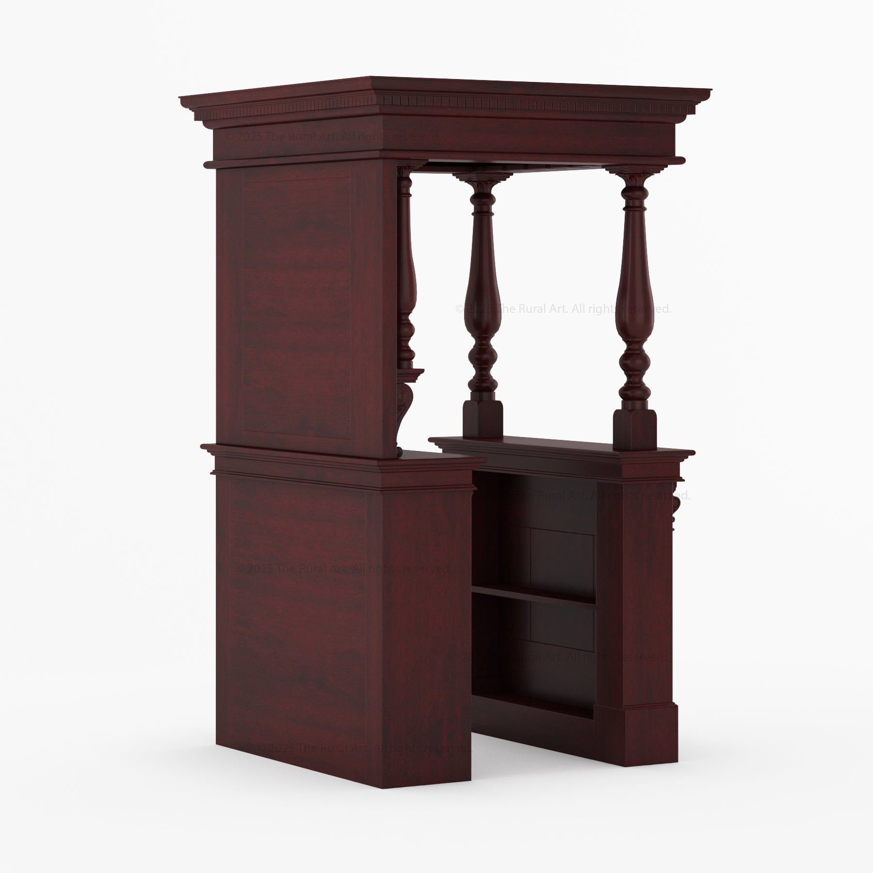 Italian Luxury Ornate Carved Wine Bar - Made in Italy