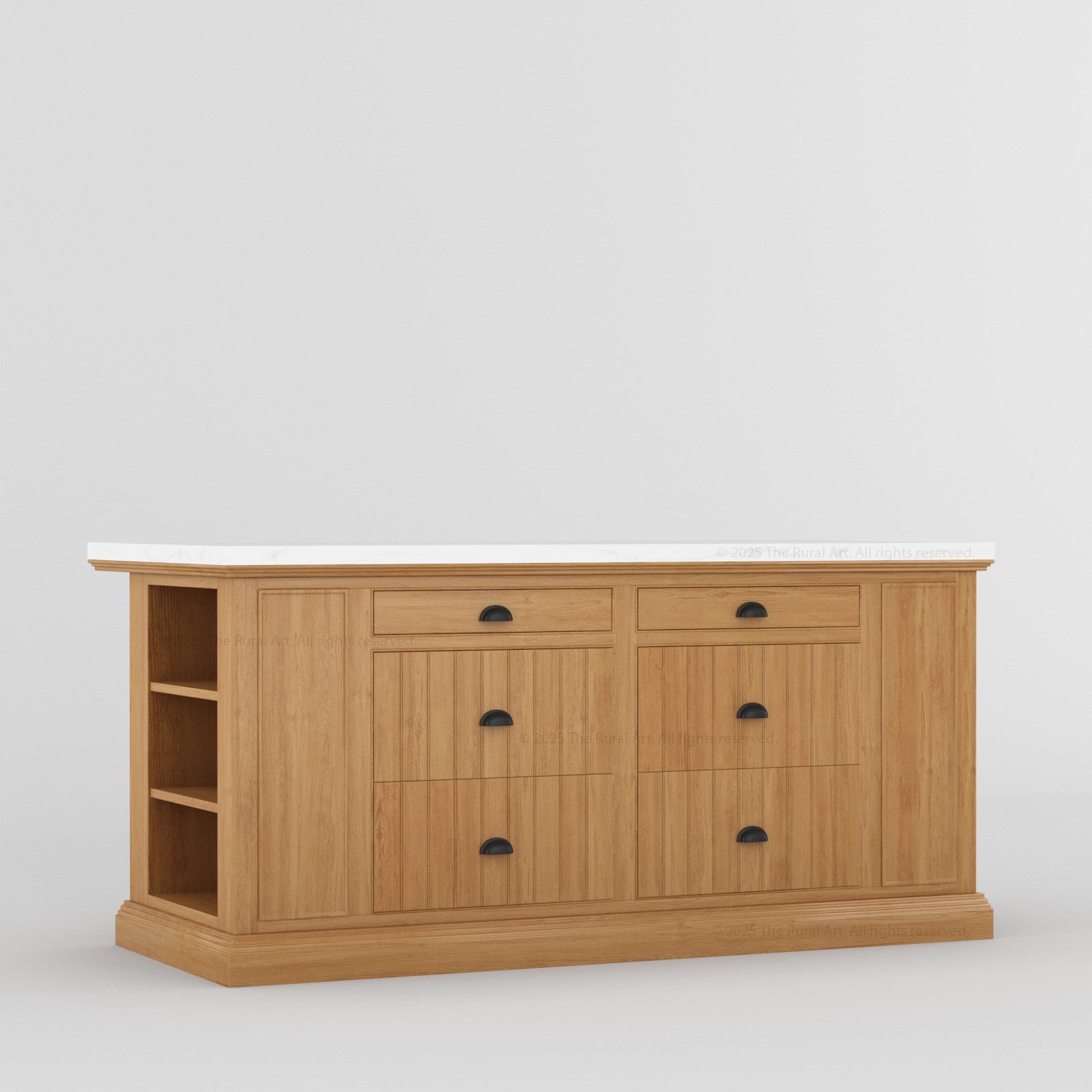 Chester Solid Wood Panelled Kitchen Island