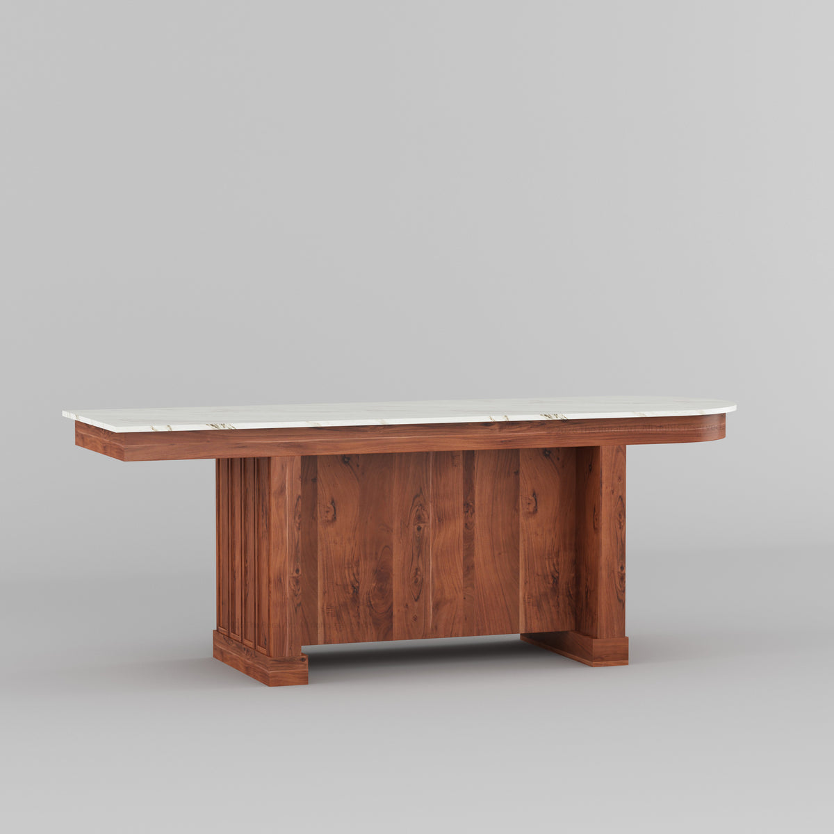 Portland Solid Wood Kitchen Island with Marble Countertop and Optional Stool Set