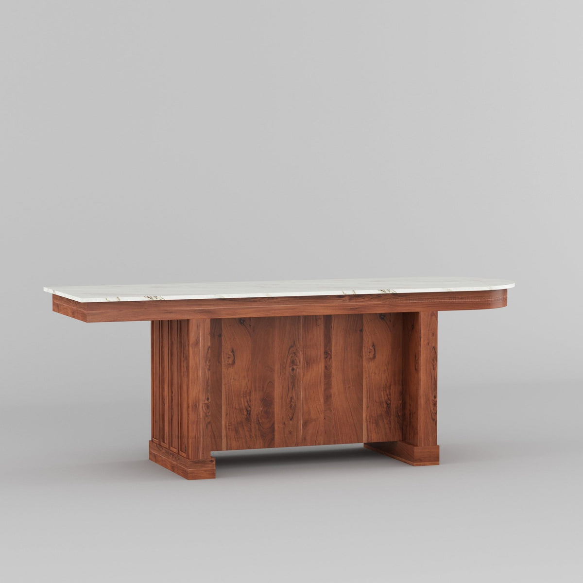 Portland Solid Wood Kitchen Island with Marble Countertop and Optional Stool Set