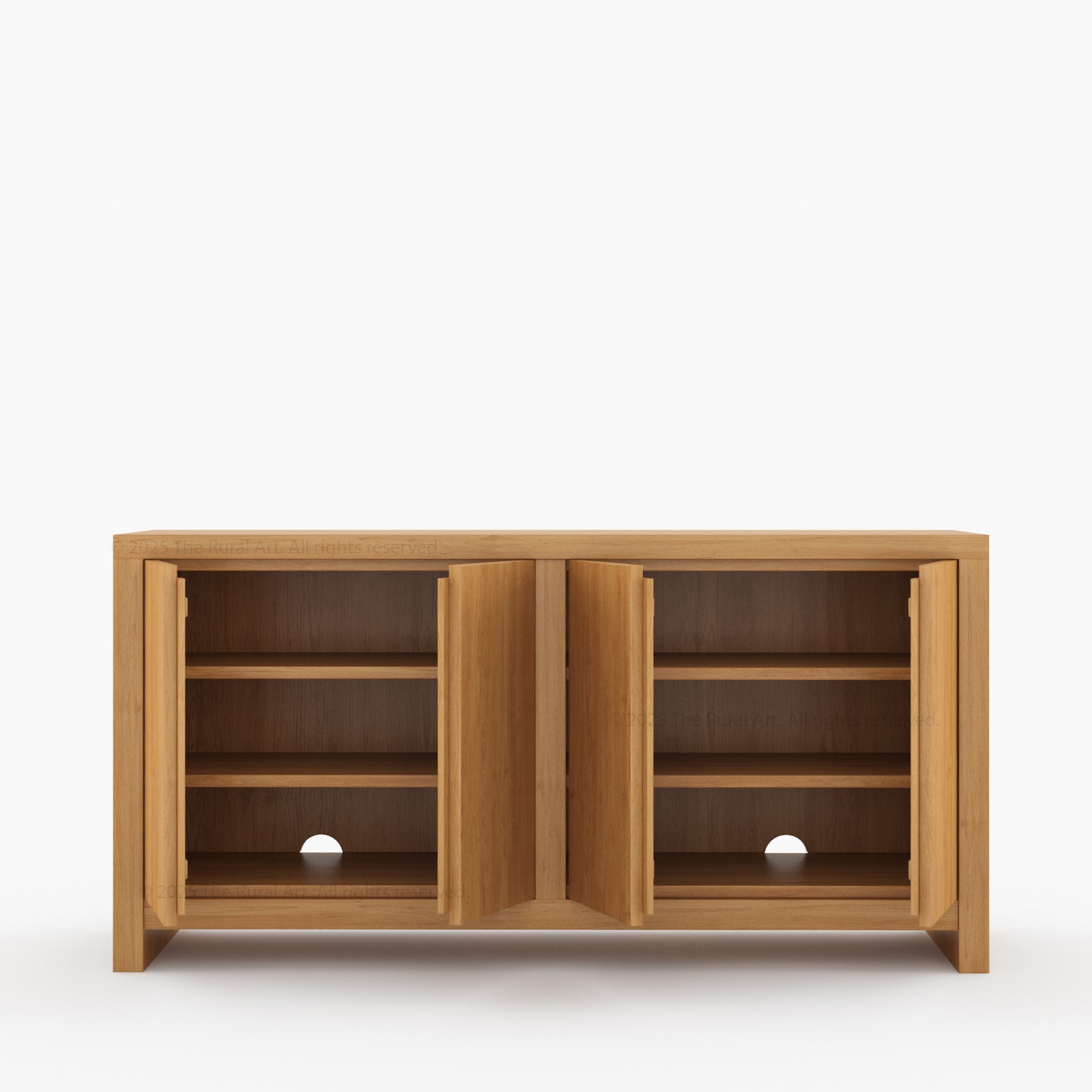 Fontana Modern Solid Wood Sideboard Buffets Cabinet
