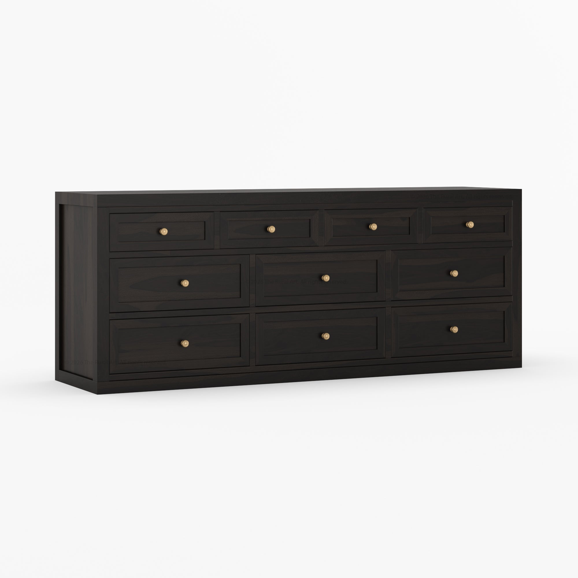 Seward Solid Wood Dresser with Panel Detailing
