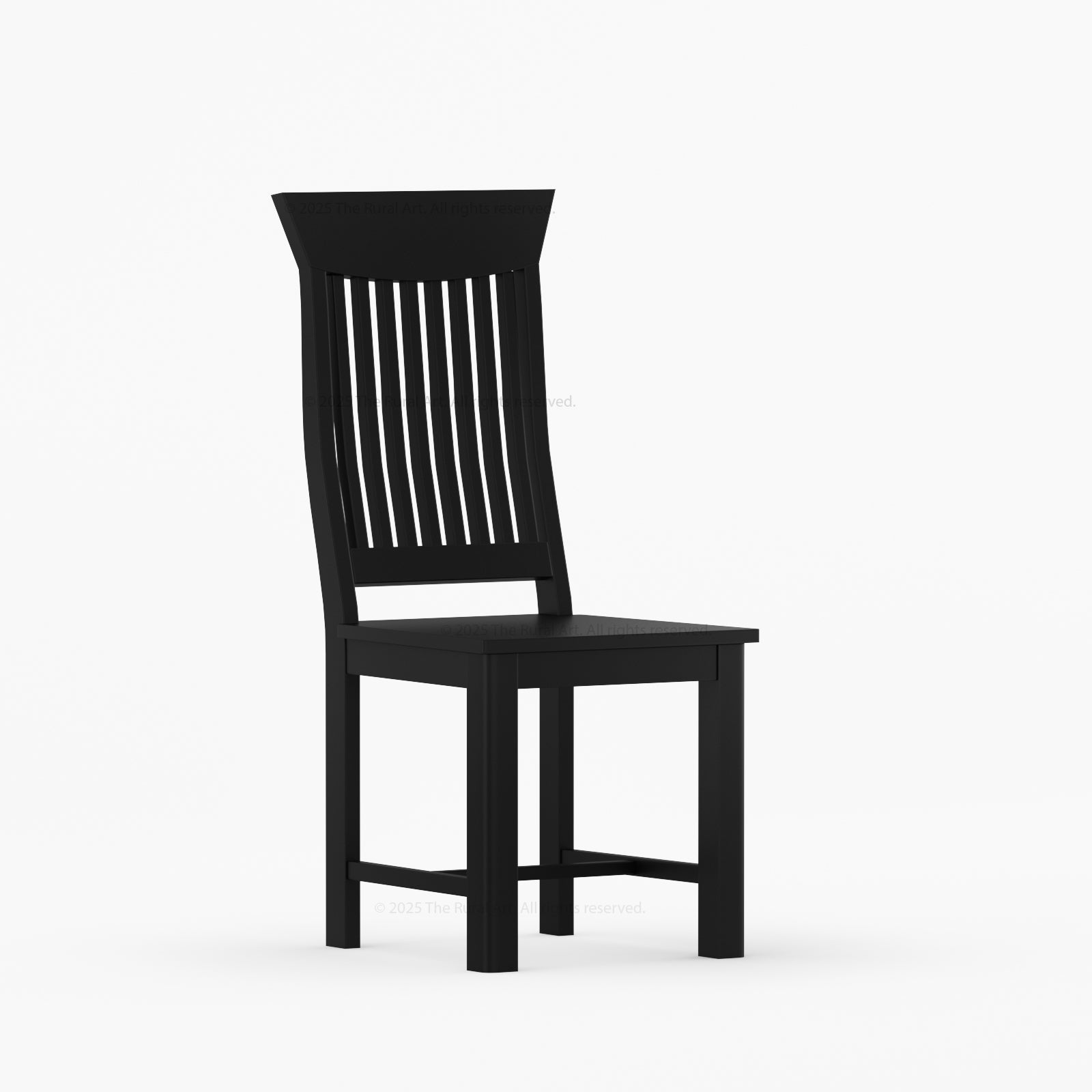 Anniston High-Back Solid Wood Dining Chair