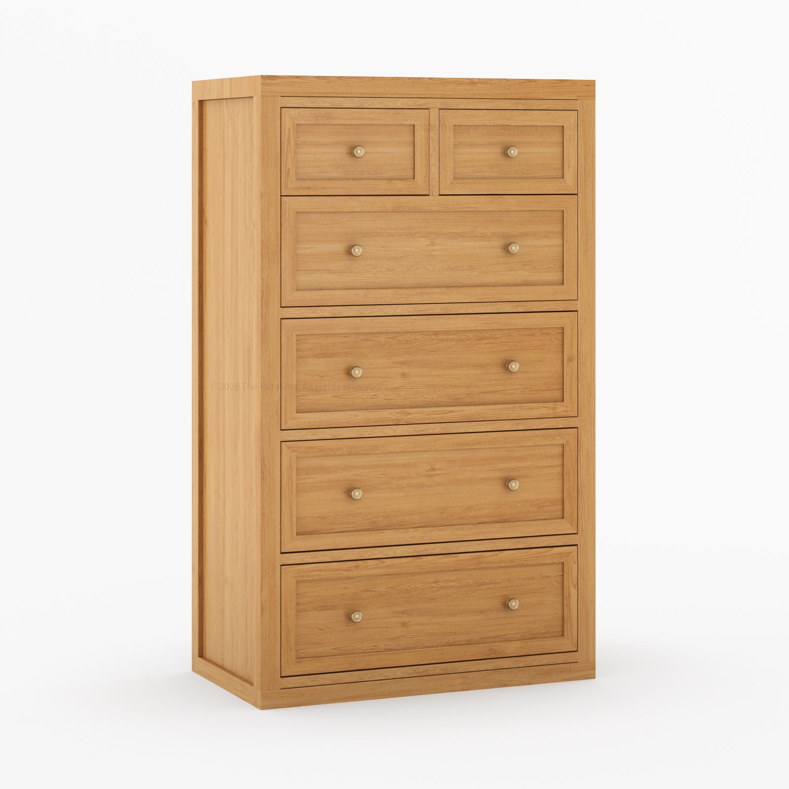 Seward Solid Wood Dresser with Panel Detailing