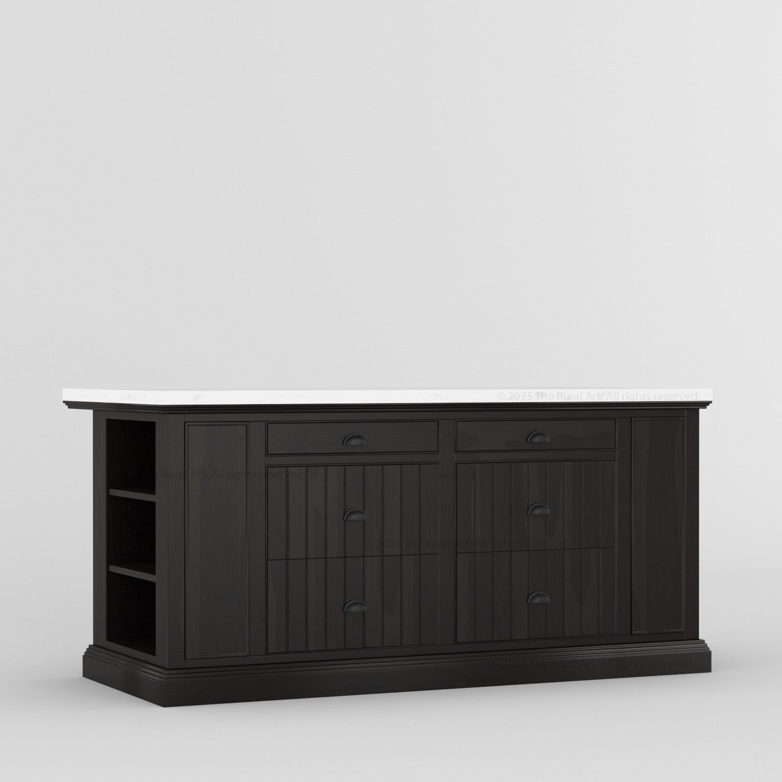Chester Solid Wood Panelled Kitchen Island