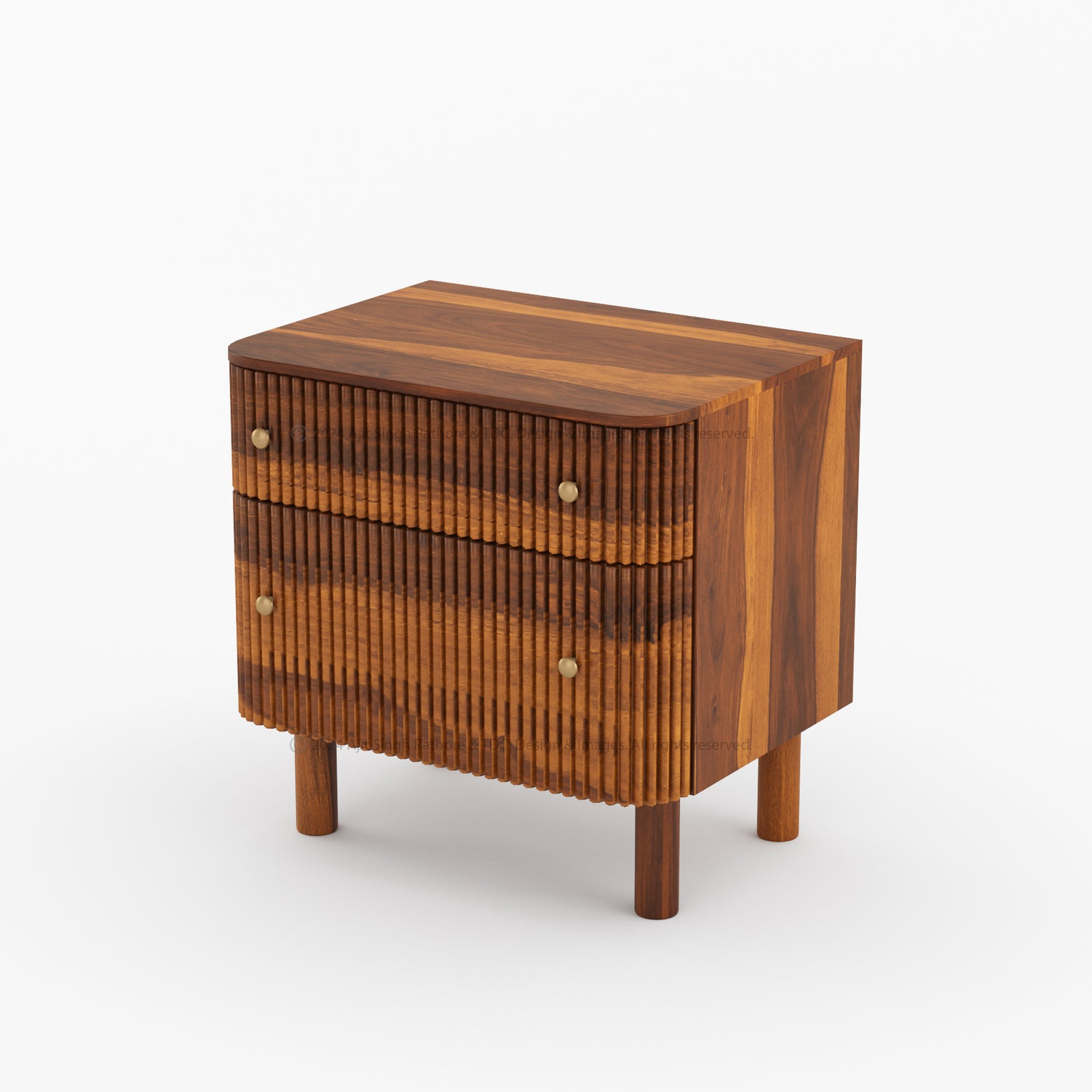 Richmond Solid Wood Contemporary Luxe Nightstand