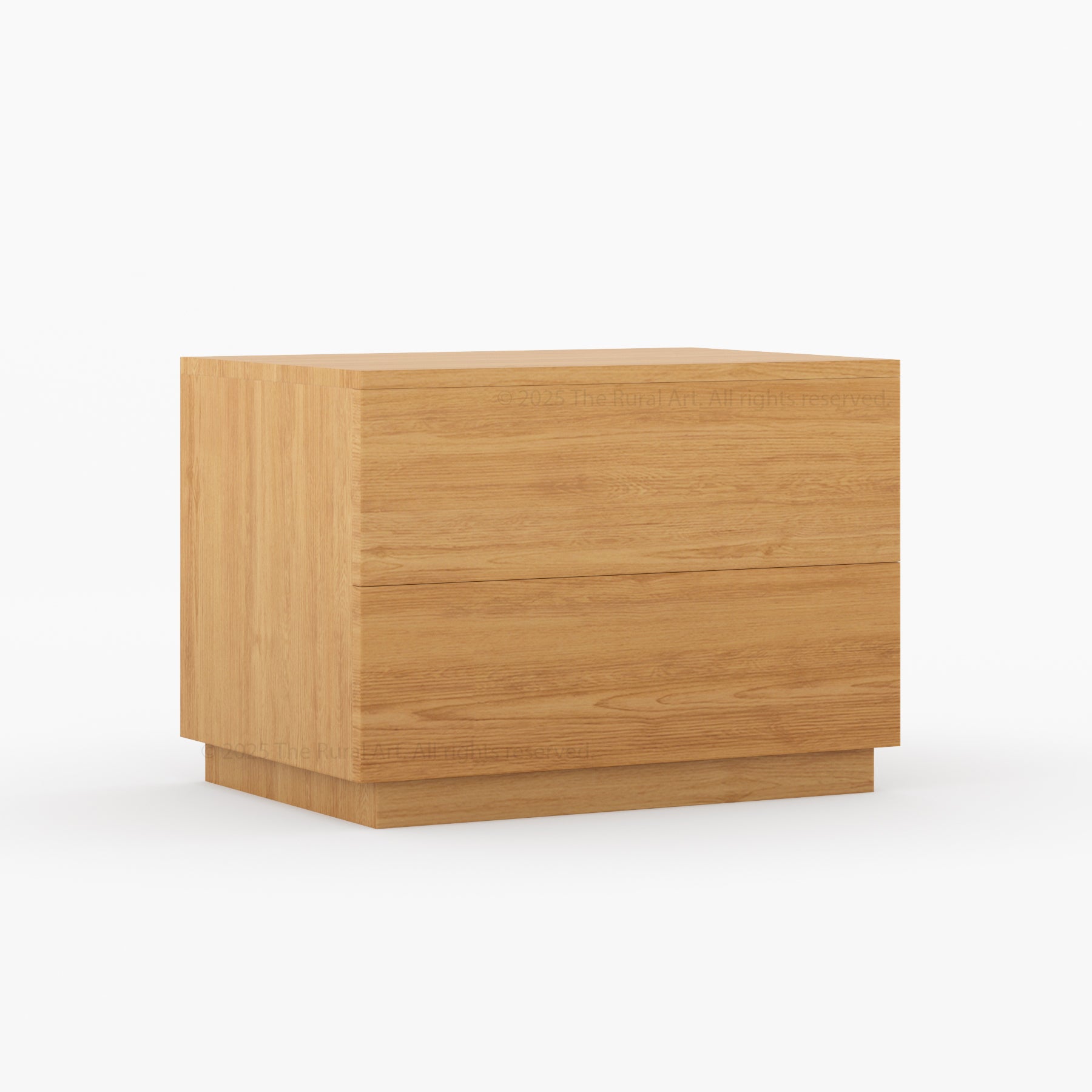 Kingston Solid Wood Nightstand Modern Minimalist Bedside Table