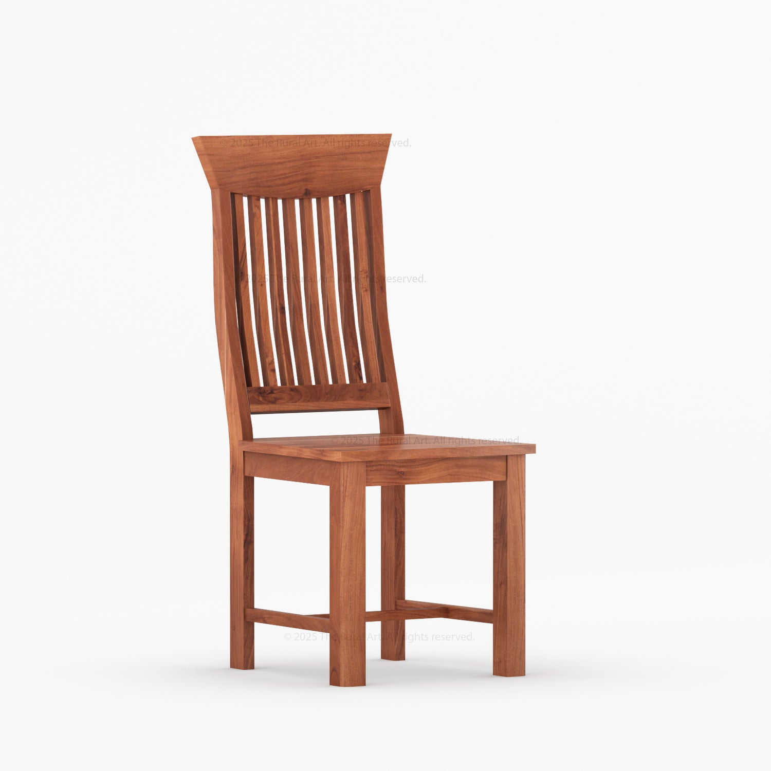Anniston High-Back Solid Wood Dining Chair