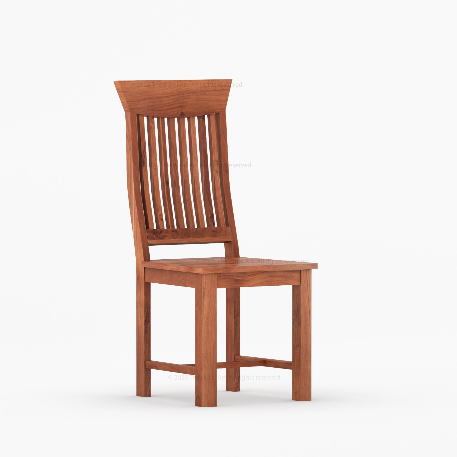Anniston High-Back Solid Wood Dining Chair