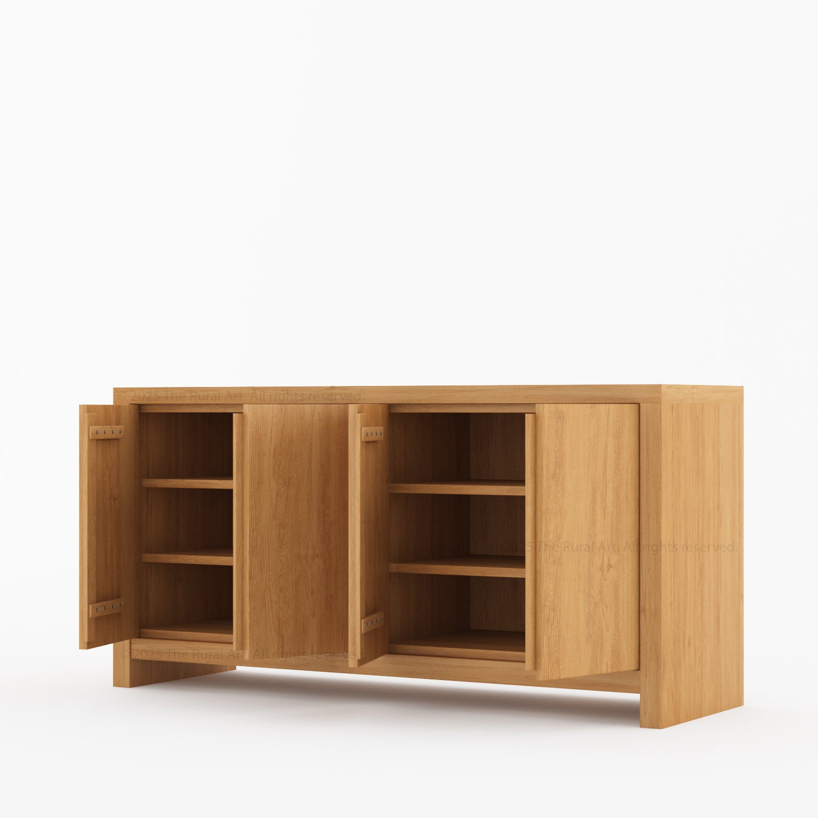 Fontana Modern Solid Wood Sideboard Buffets Cabinet