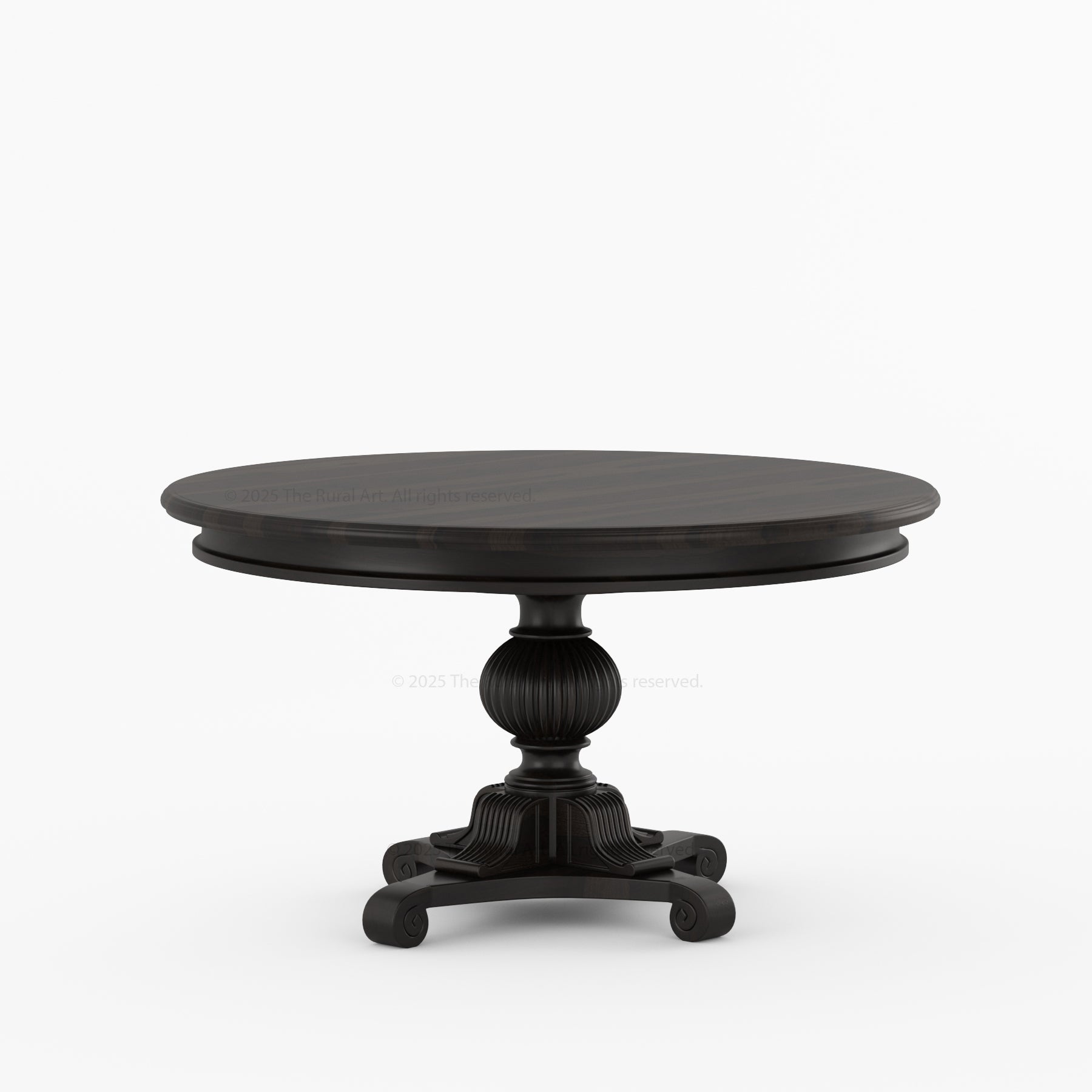 Phoenix Solid Wood Round Pedestal Dining Table