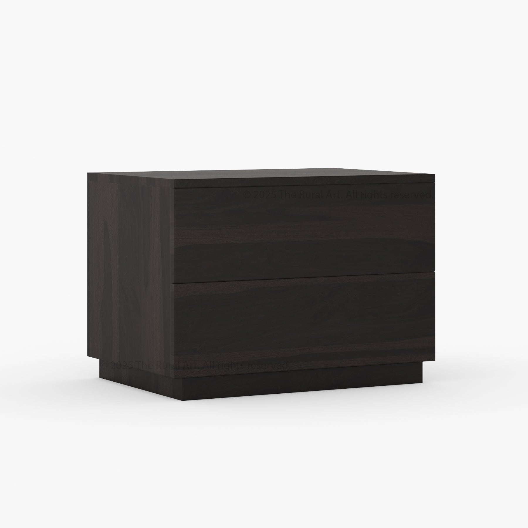 Kingston Solid Wood Nightstand Modern Minimalist Bedside Table