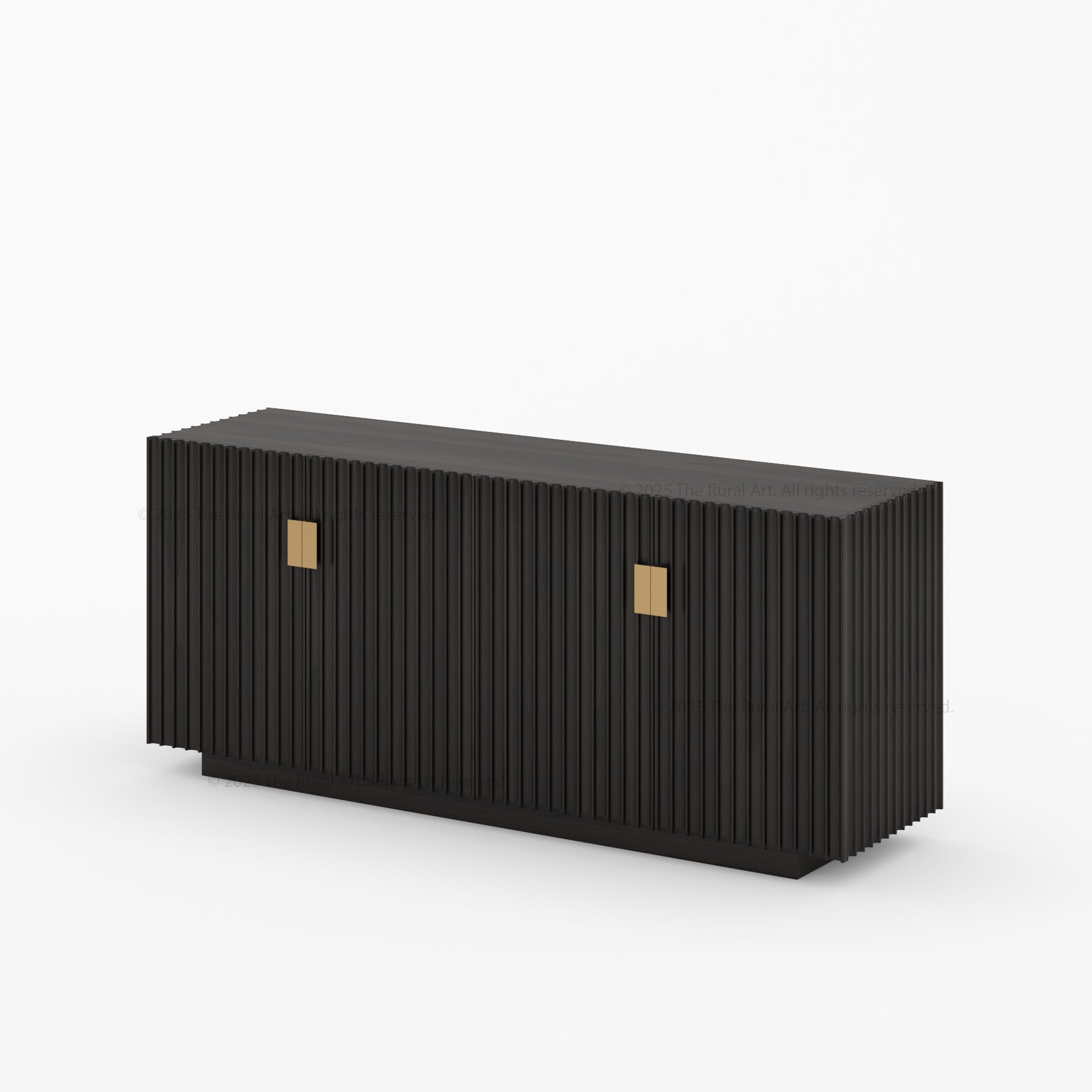 Montecito Four Door Fluted Sideboard Made in Solid Wood