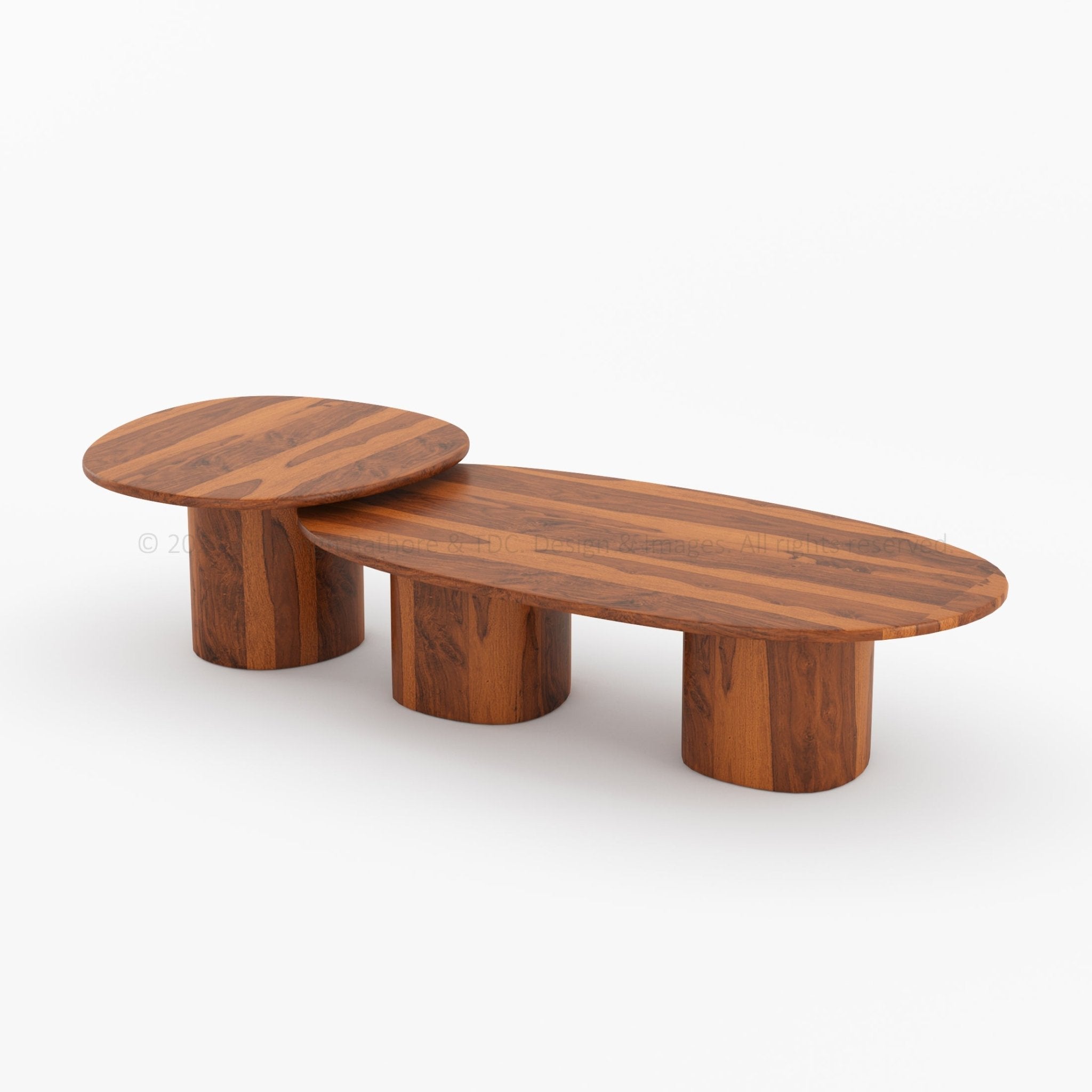 Sedona Serenity Dual Wood Nesting Coffee Table