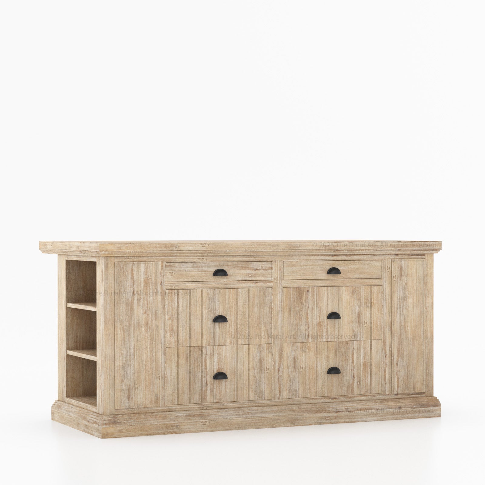 Chester Solid Wood Panelled Kitchen Island