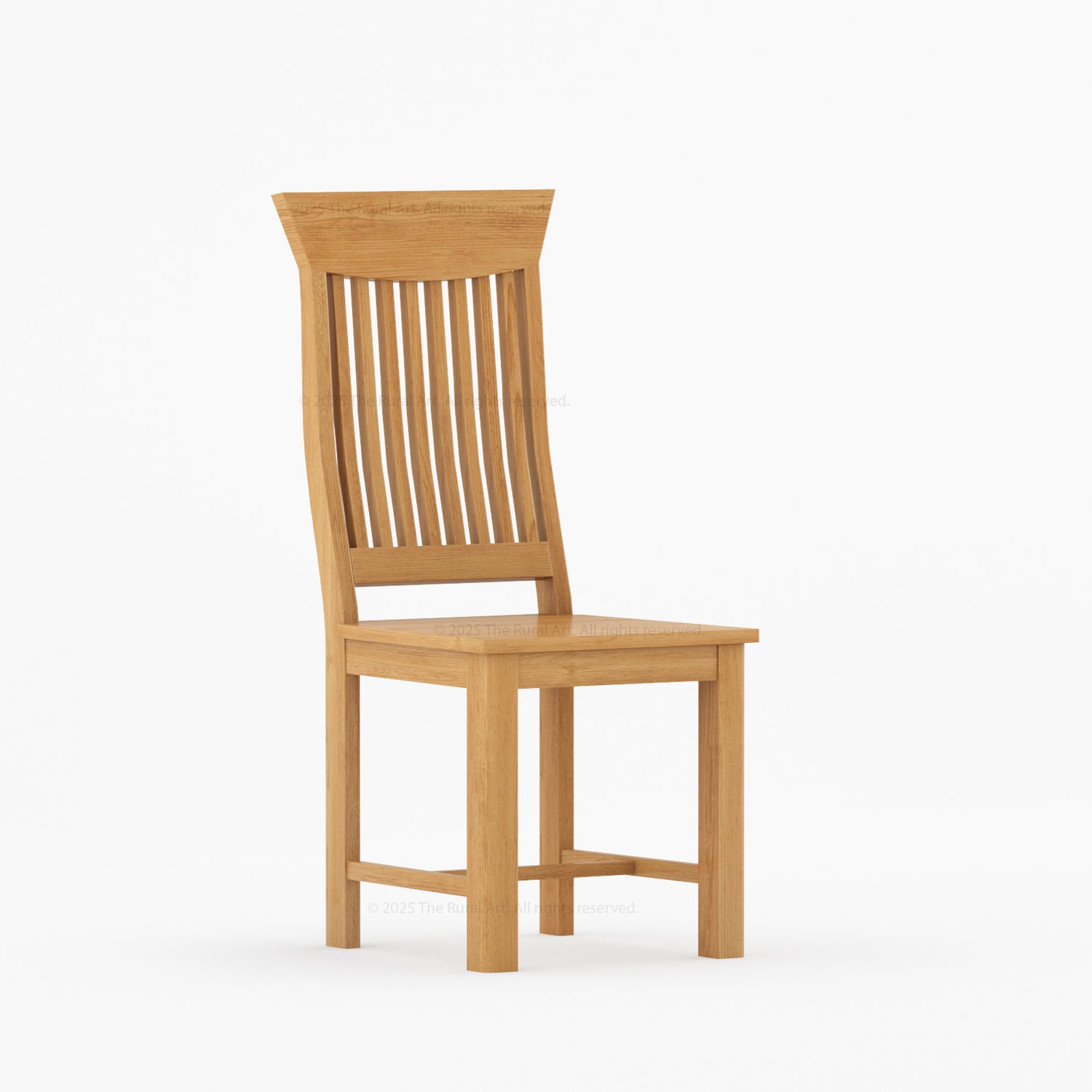 Anniston High-Back Solid Wood Dining Chair