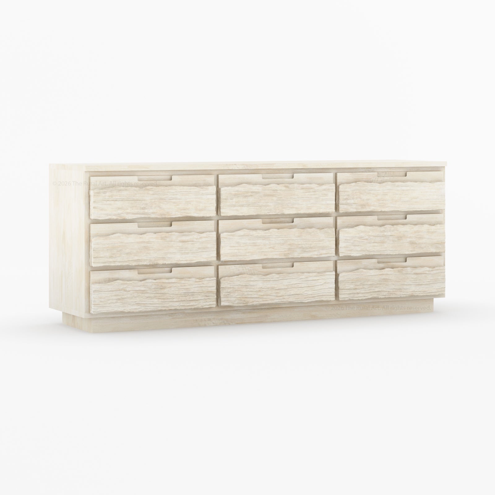 Nome Modern Solid Wood Textured Dresser