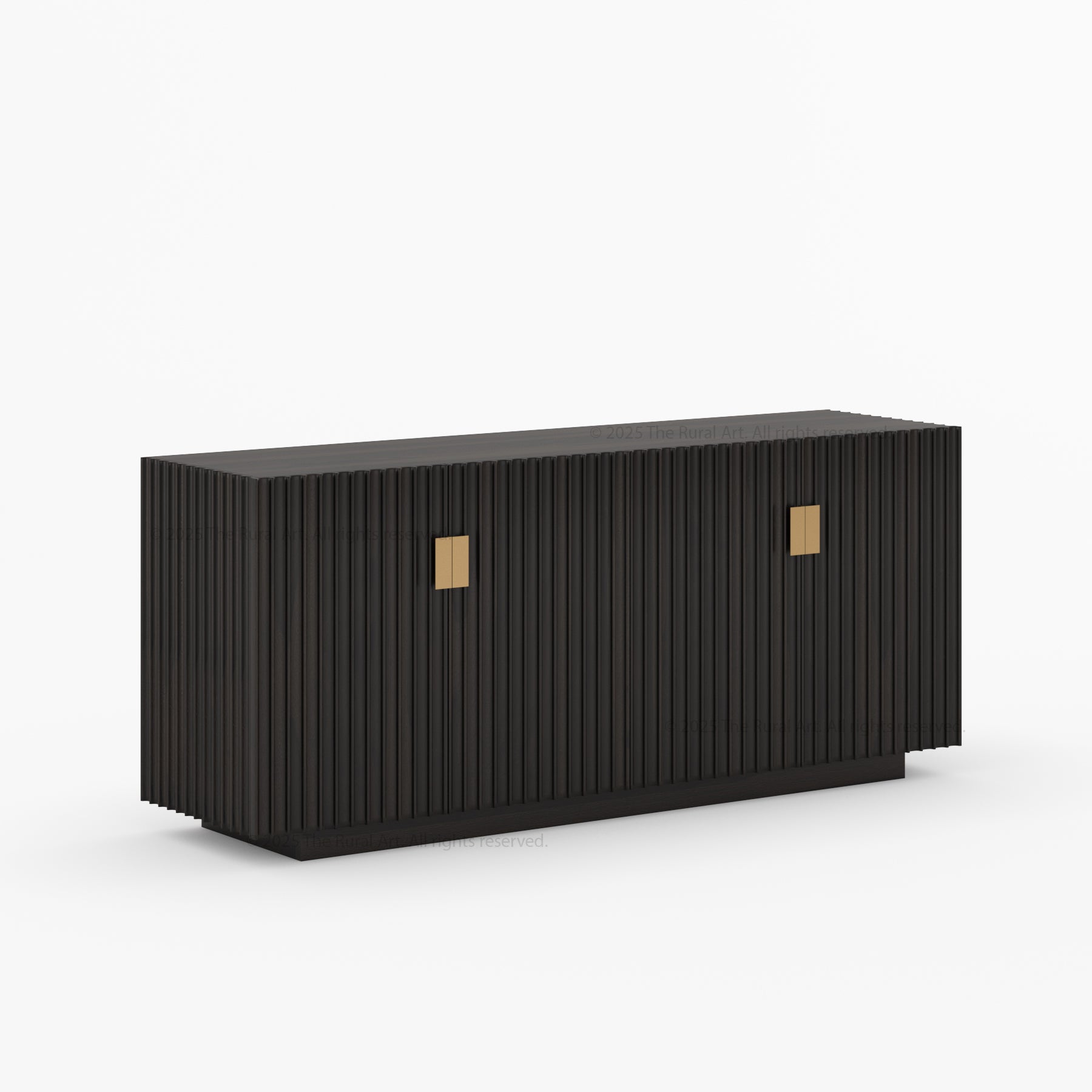 Montecito Four Door Fluted Sideboard Made in Solid Wood