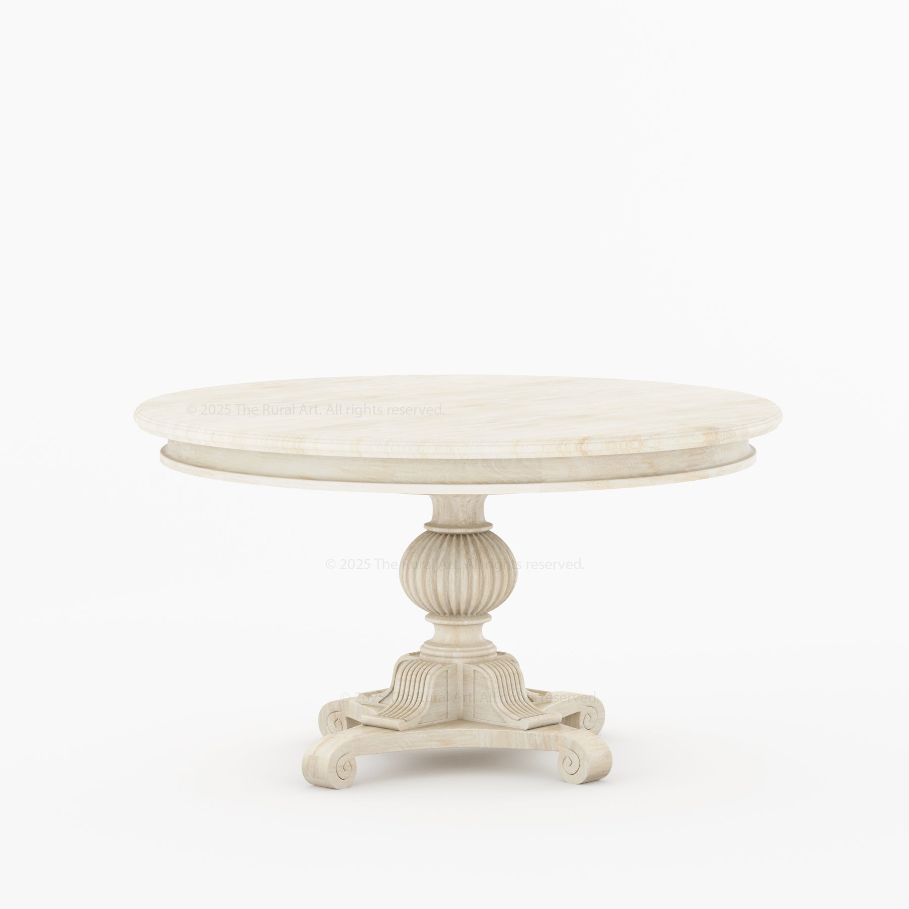 Phoenix Solid Wood Round Pedestal Dining Table