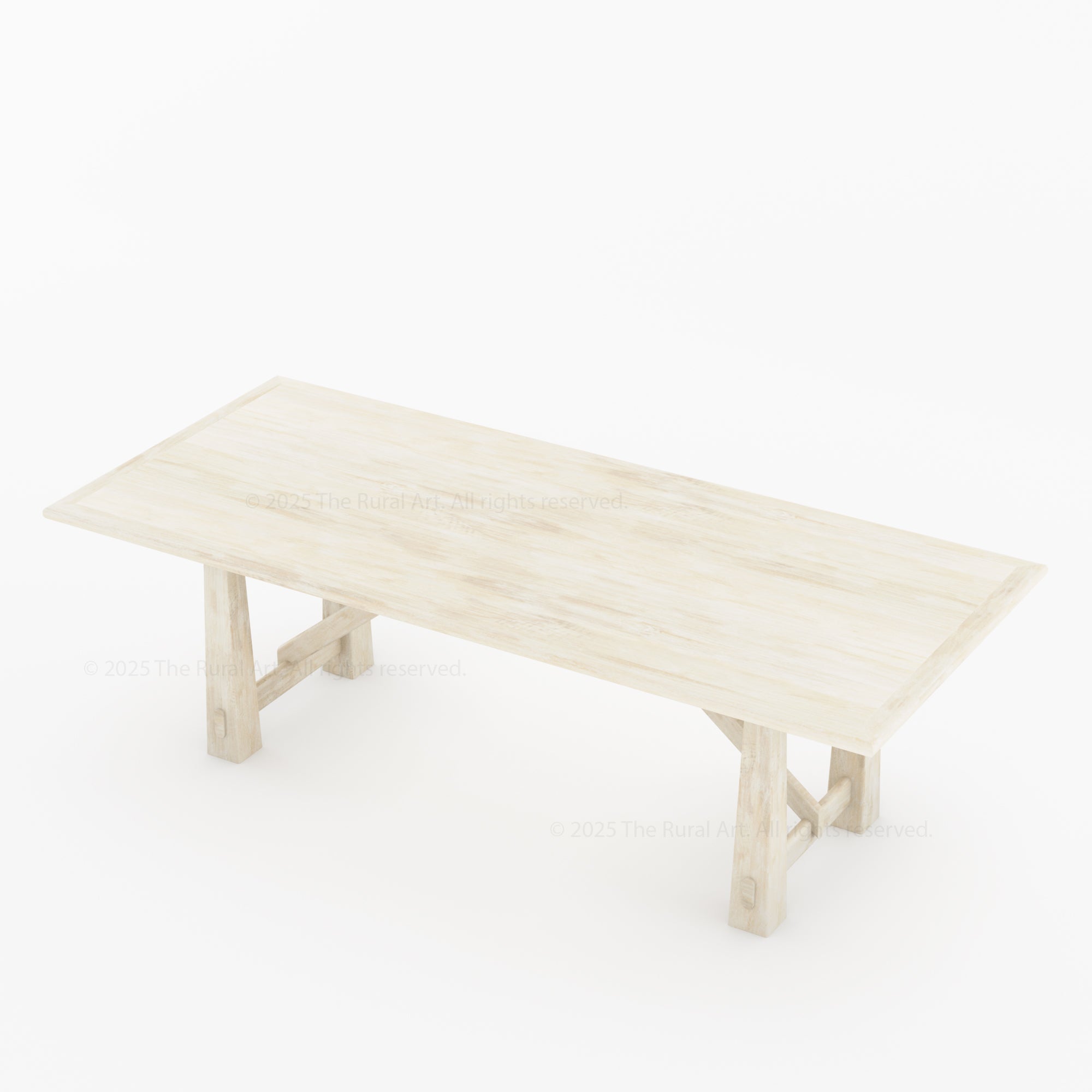 Shelbyville Solid Wood Farmhouse Dining Table & Slatted-Back Chair Set