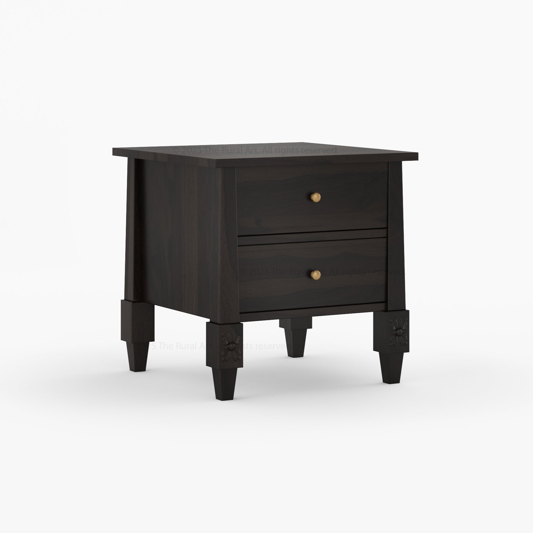 Dothan Four-Poster & Floral-Carved Leg Solid Wood Bedroom Collection