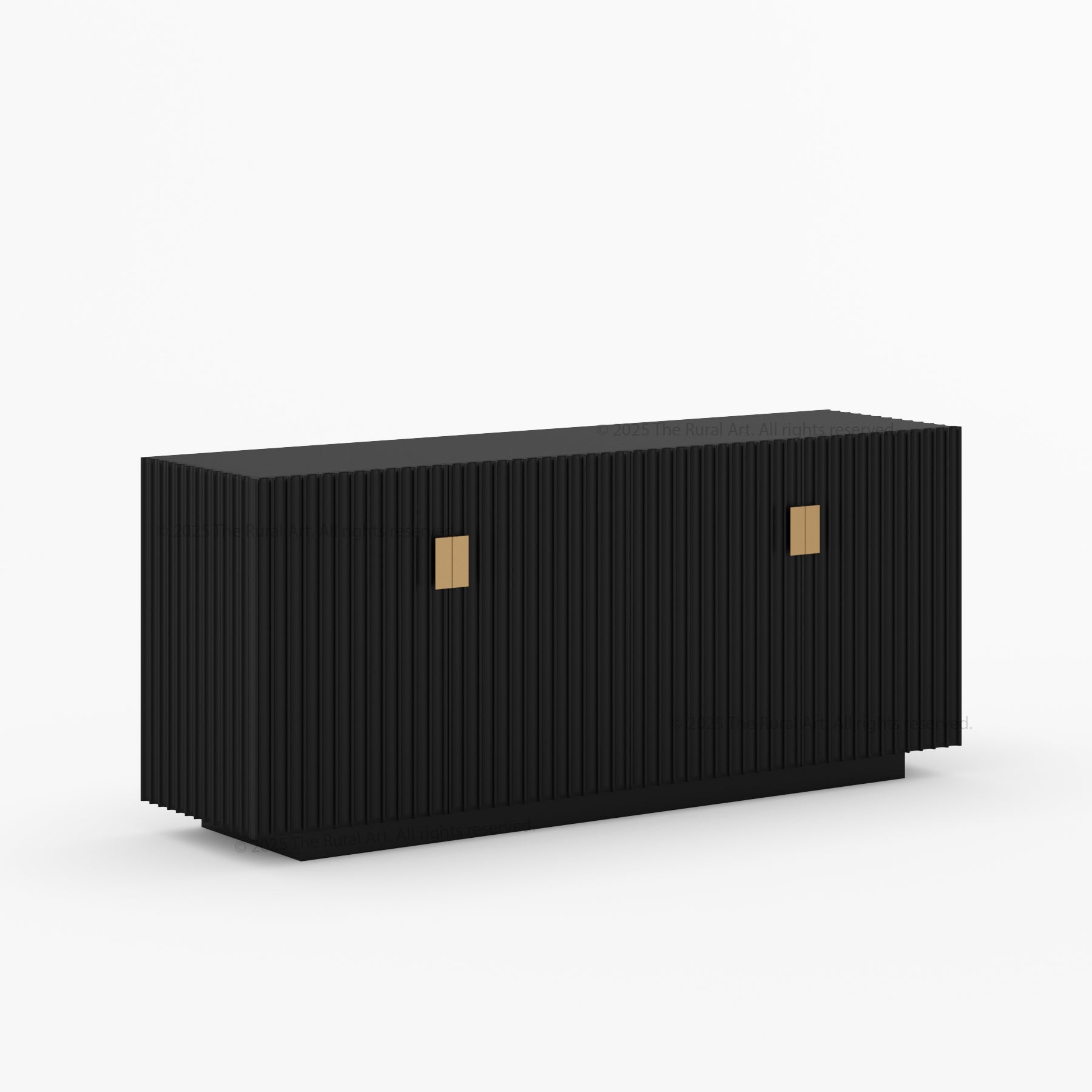 Montecito Four Door Fluted Sideboard Made in Solid Wood