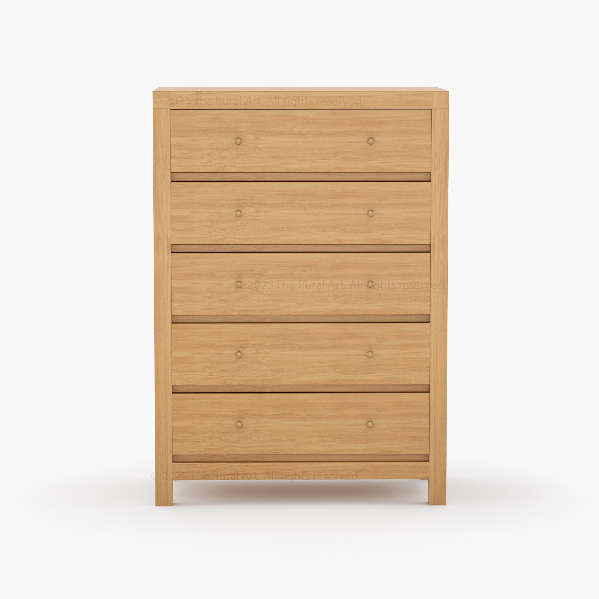 Orlando Solid Wood 6 Drawer Dresser Bedroom Storage
