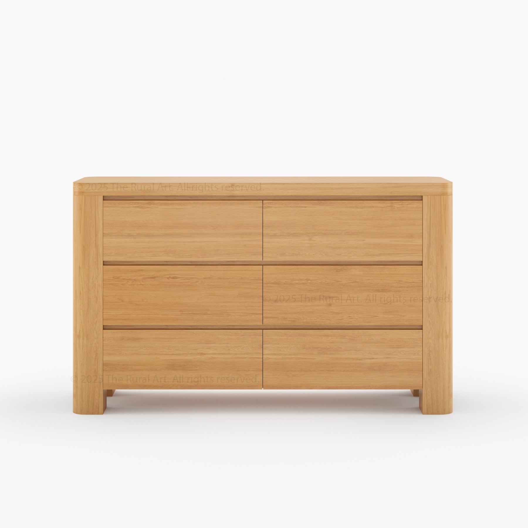 Levittown 6-Piece Solid Wood Bedroom Set with Bed, Bench & Storage