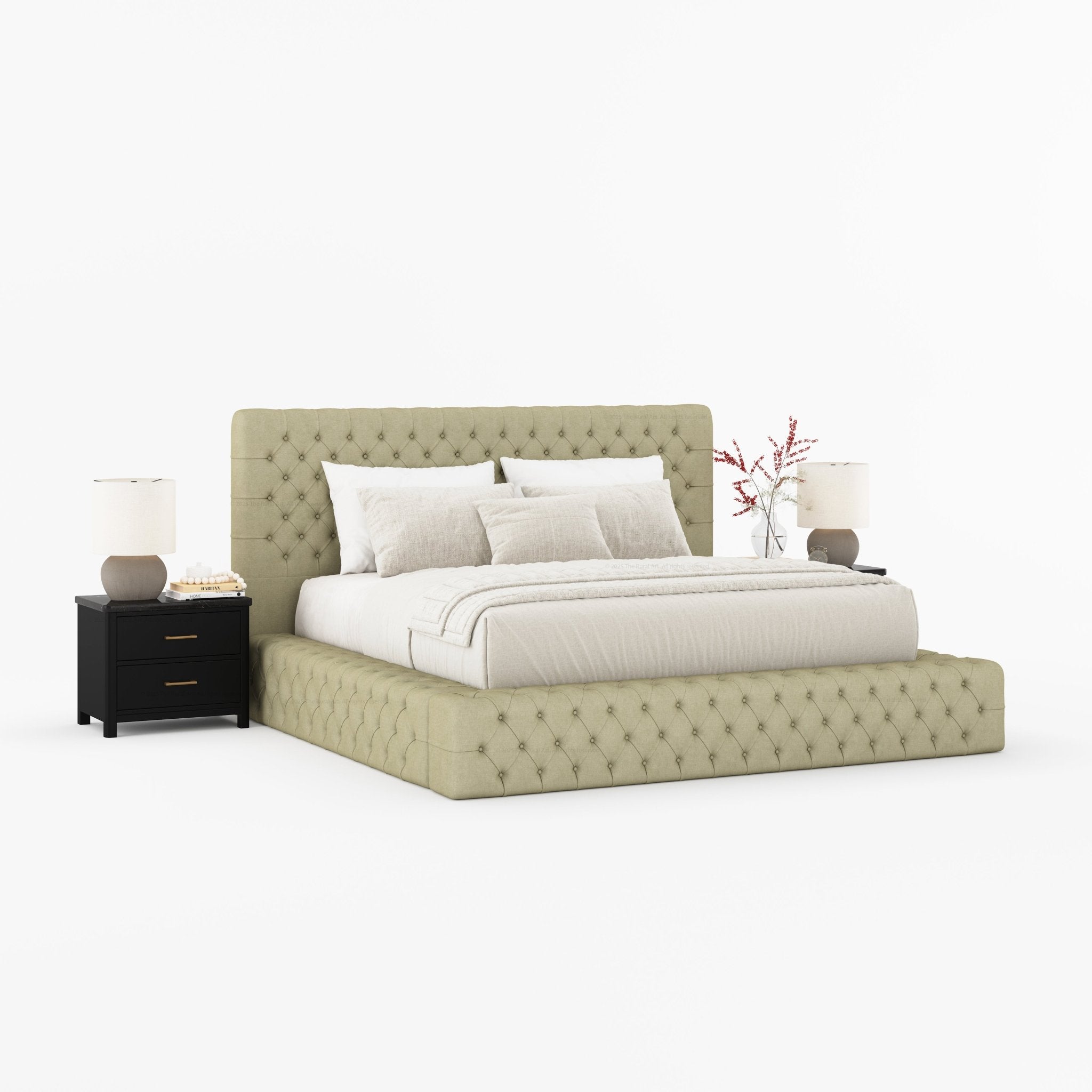 Sebring Boucle Upholstered Bed