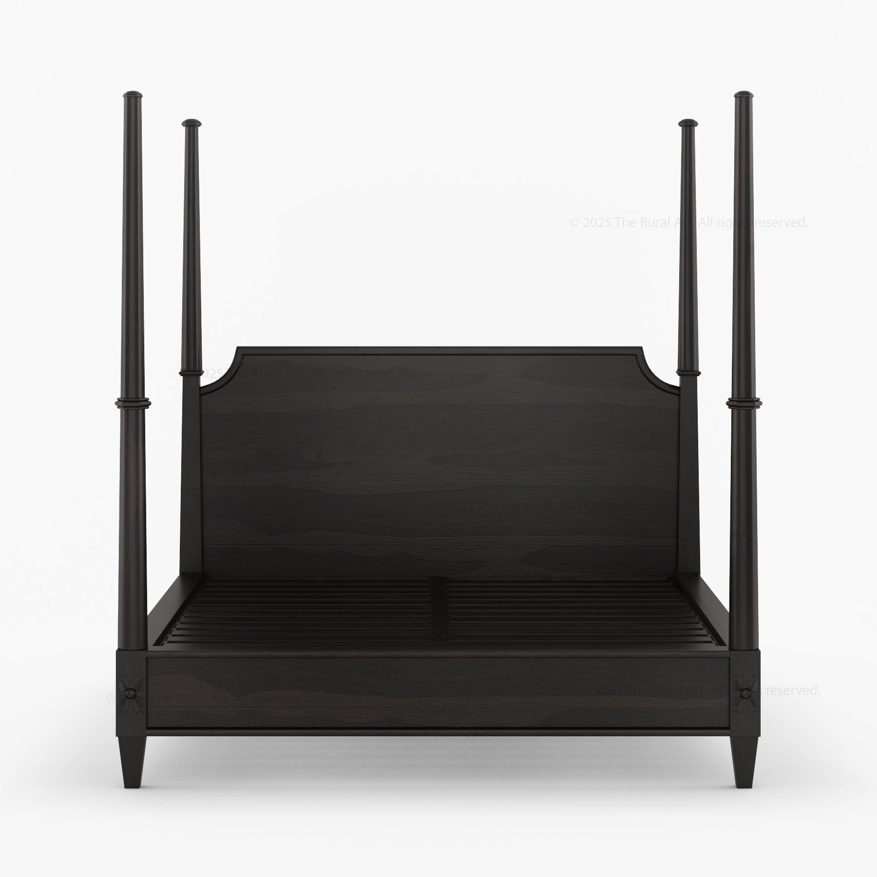 Dothan Four-Poster & Floral-Carved Leg Solid Wood Bedroom Collection