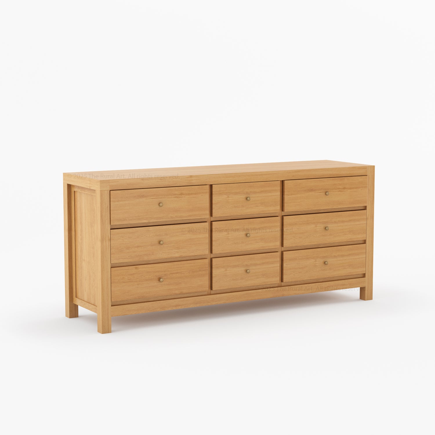 Orlando Solid Wood 6 Drawer Dresser Bedroom Storage