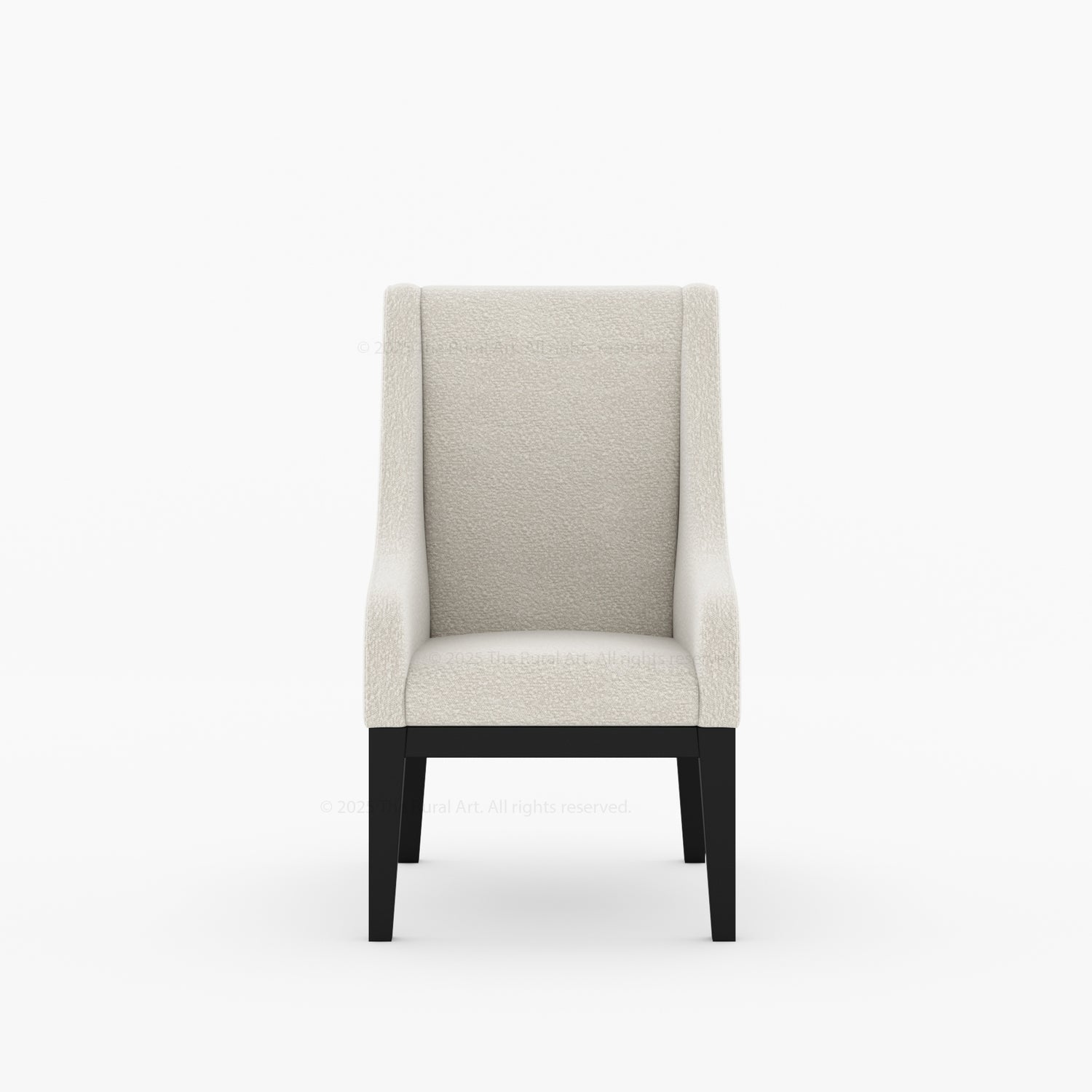 Phoenix Upholstered Dining Armchair With Bouclé Fabric