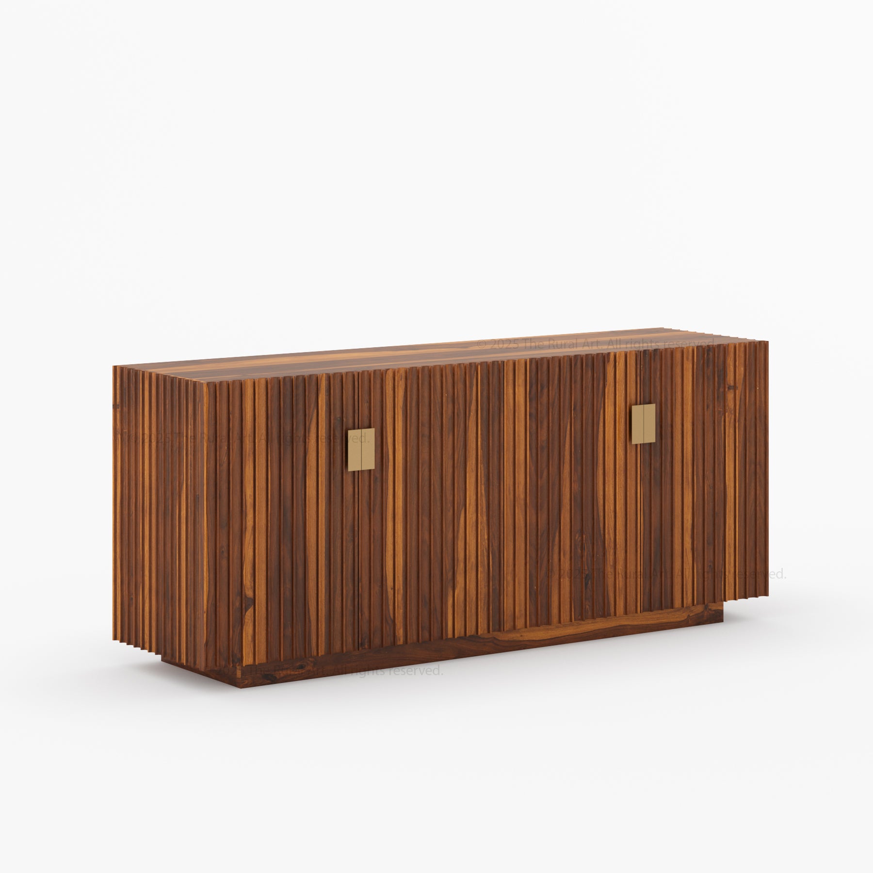 Montecito Four Door Fluted Sideboard Made in Solid Wood