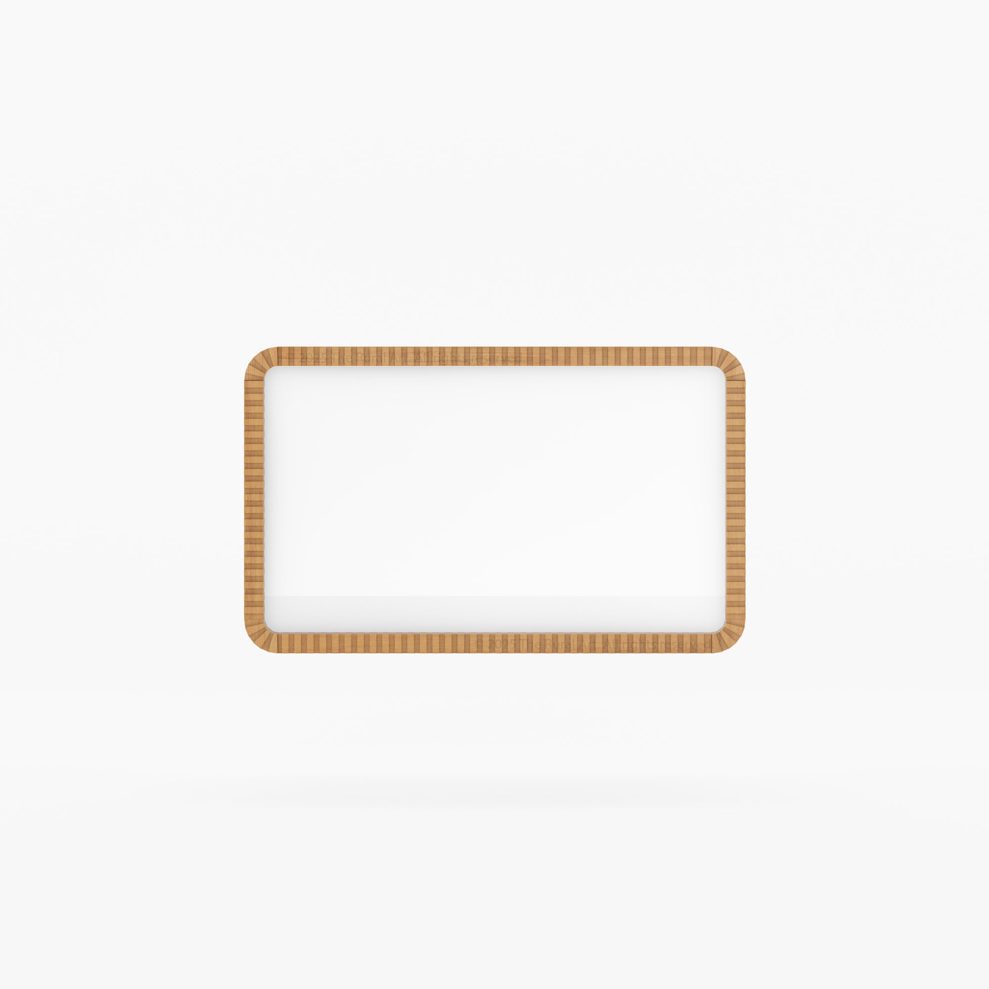 Lewes Fluted Wood Mirror | Framed Wall Mirror in Solid Wood