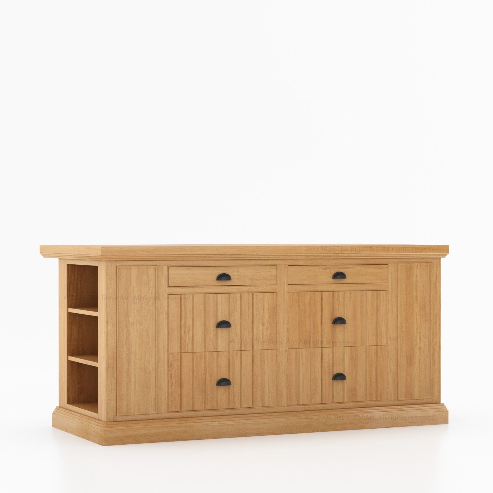 Chester Solid Wood Panelled Kitchen Island