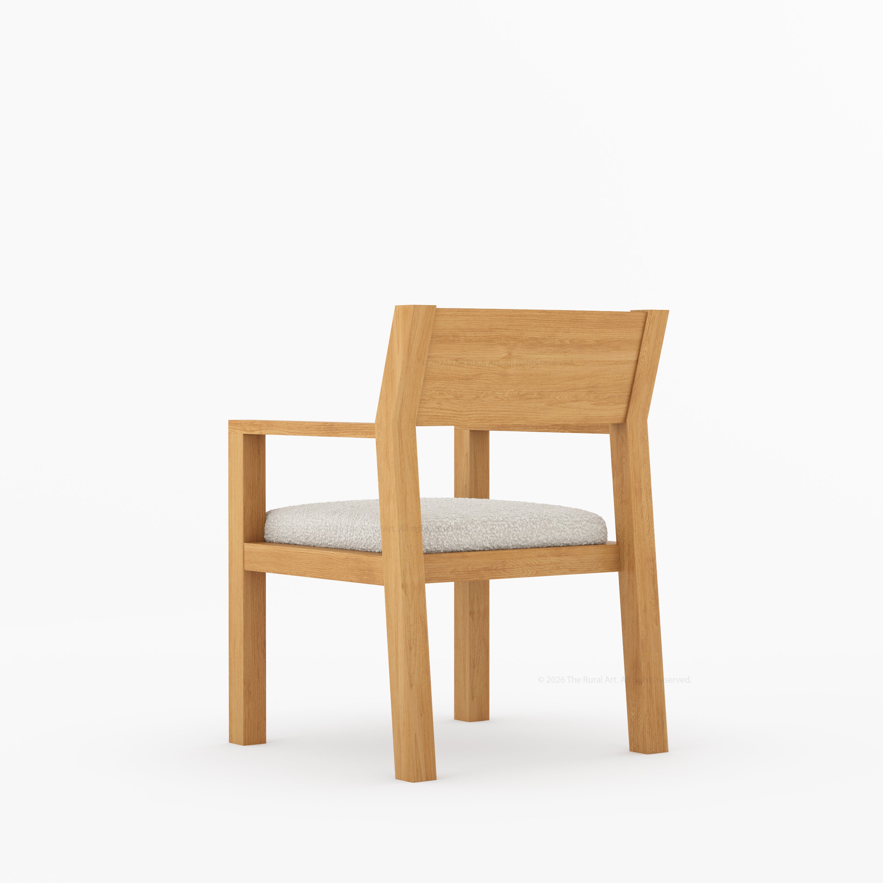 Novato Modern Solid Wood Upholstered Dining Chair