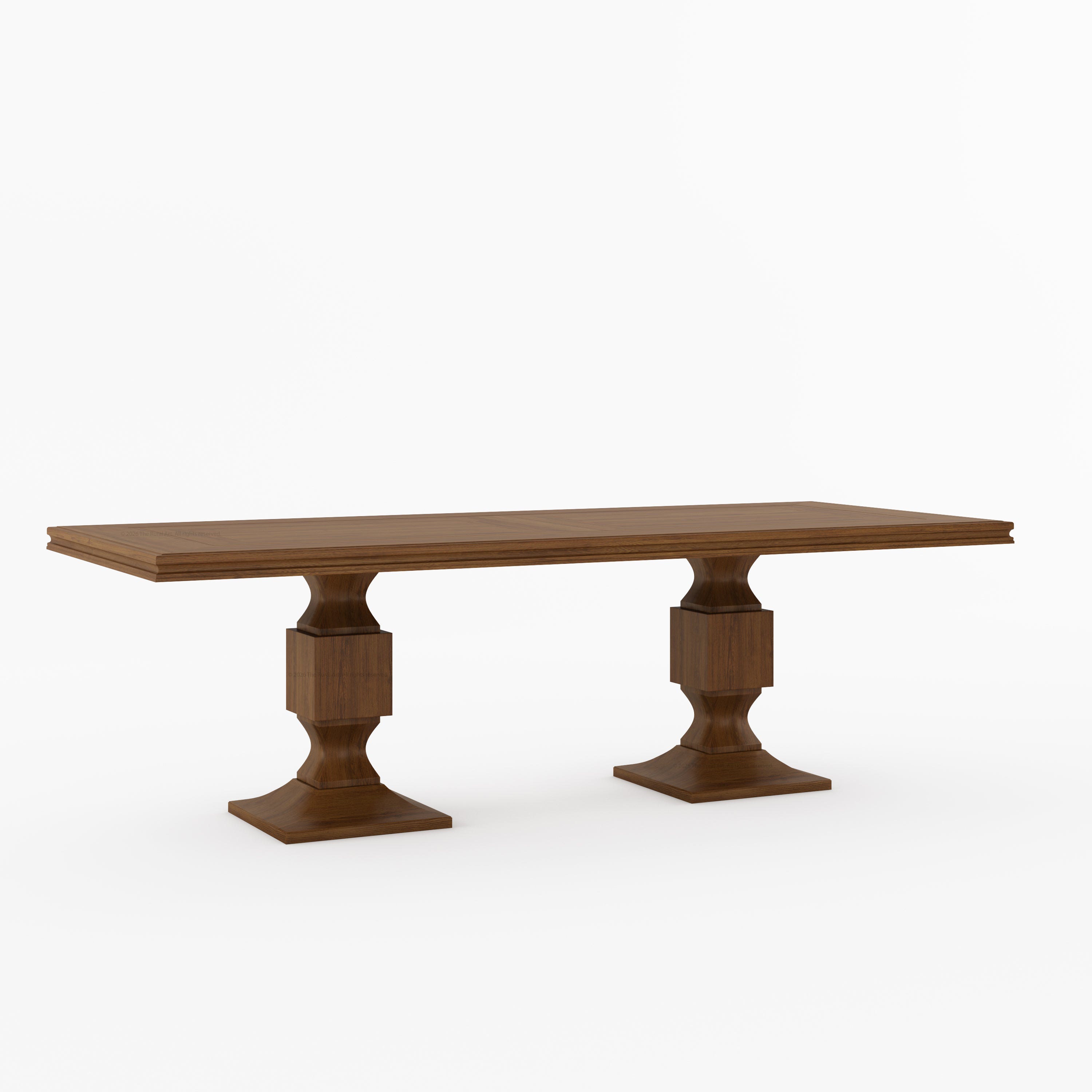 Carlsbad Double Pedestal Solid Wood Dining Table