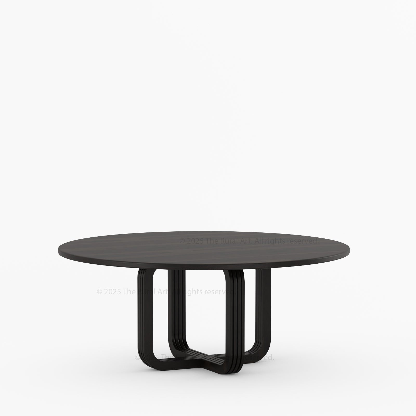 Marysville Pedestal Dining Table with Sculptural Curved-Leg Base
