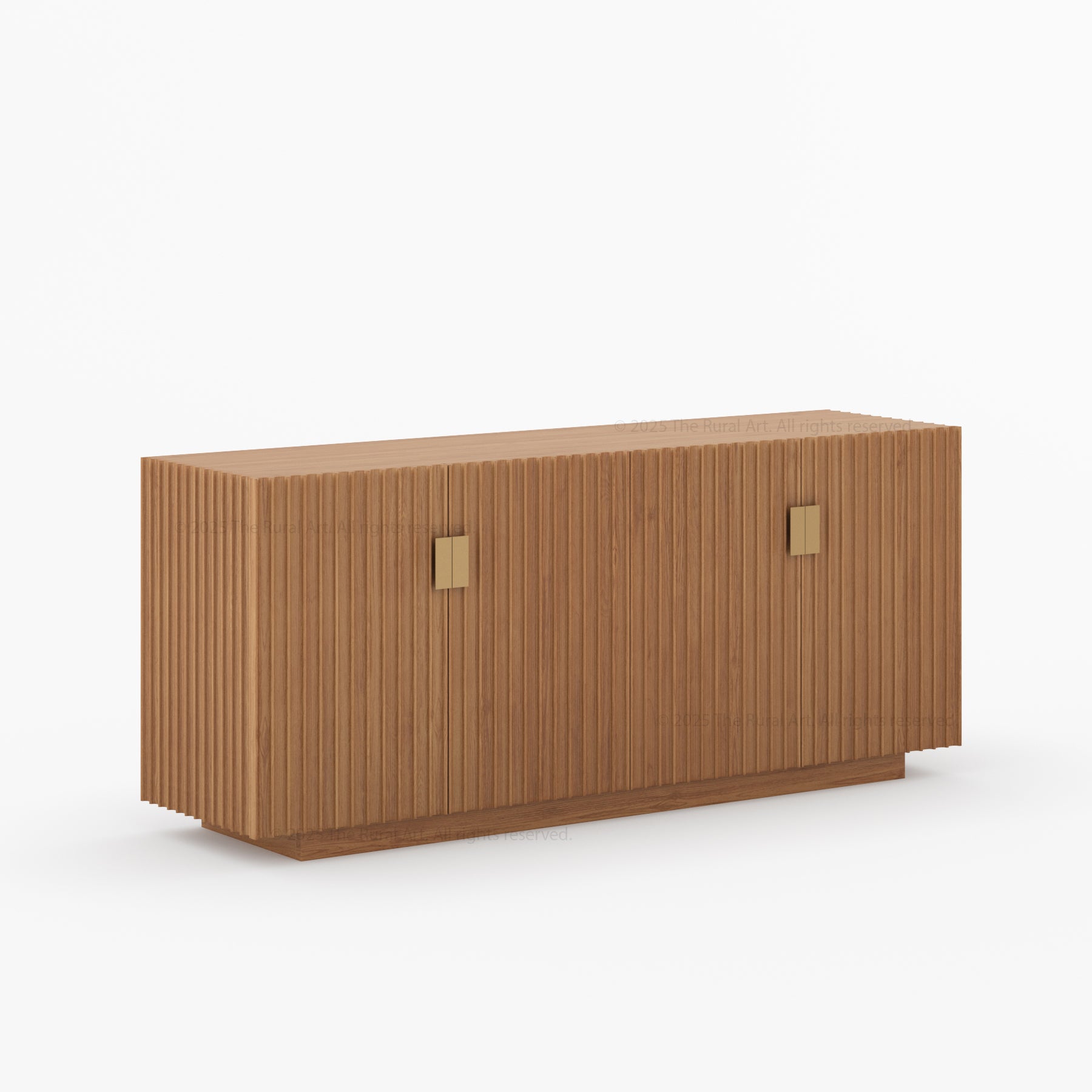 Montecito Four Door Fluted Sideboard Made in Solid Wood