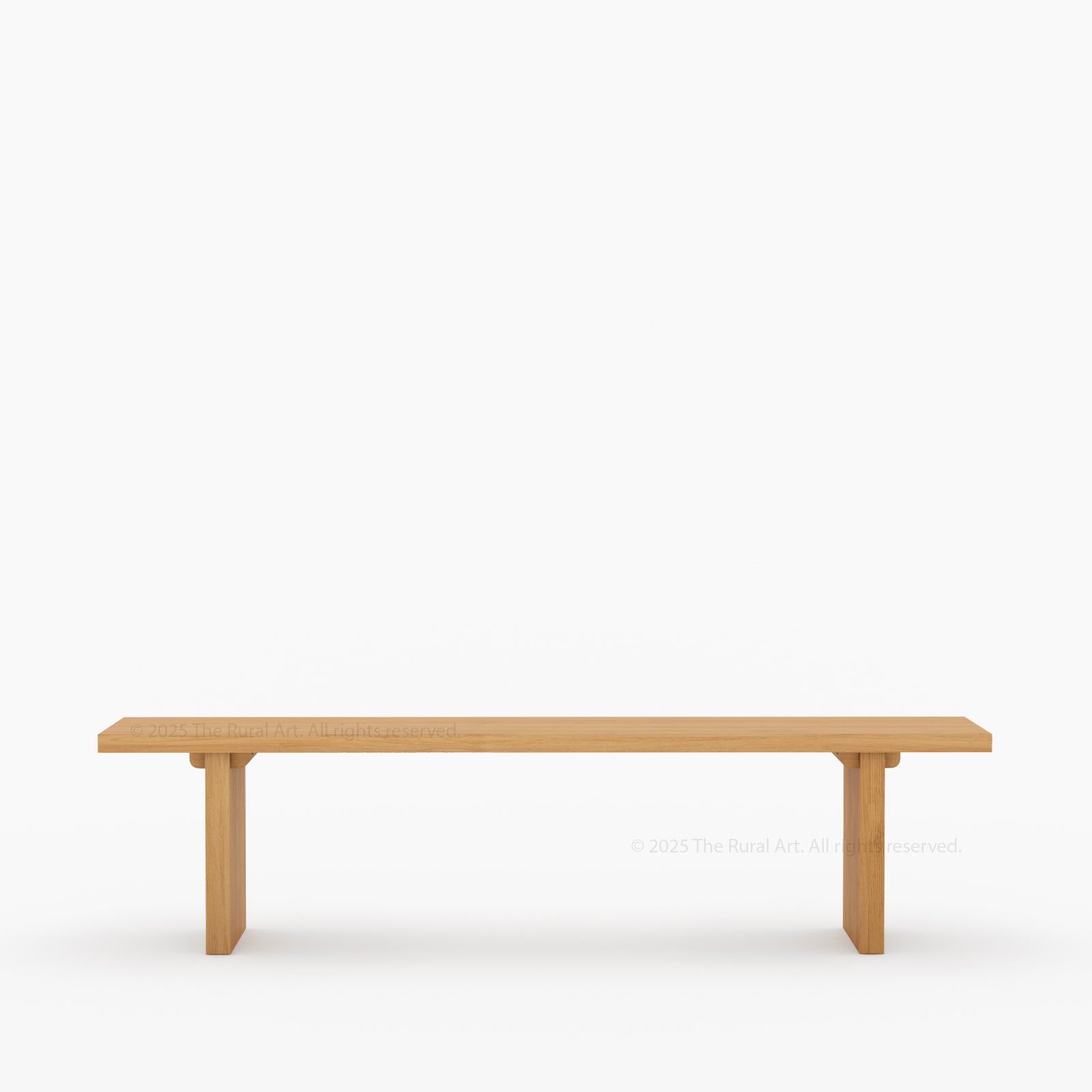 Fontana Modern Scandinavian Solid Wood Dining Bench