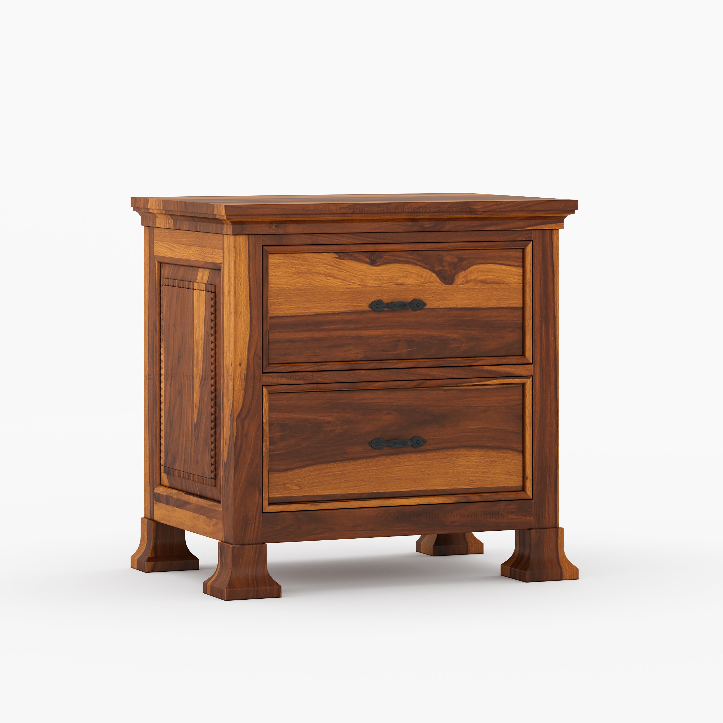 Prescott Grand Heritage Solid Wood Nightstand with Panel Detailing