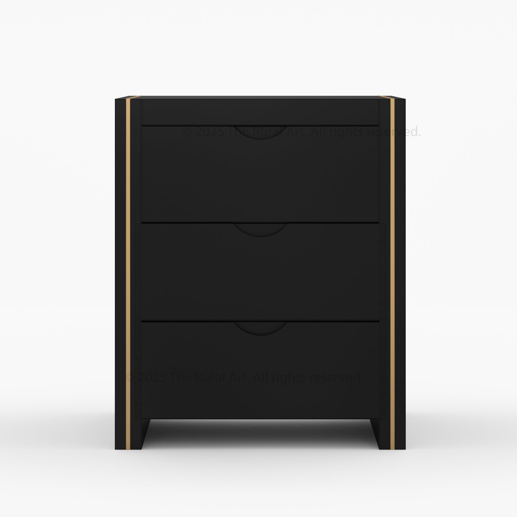 Branson Solid Wood Bedroom Collection with Brass Inlay Detailing