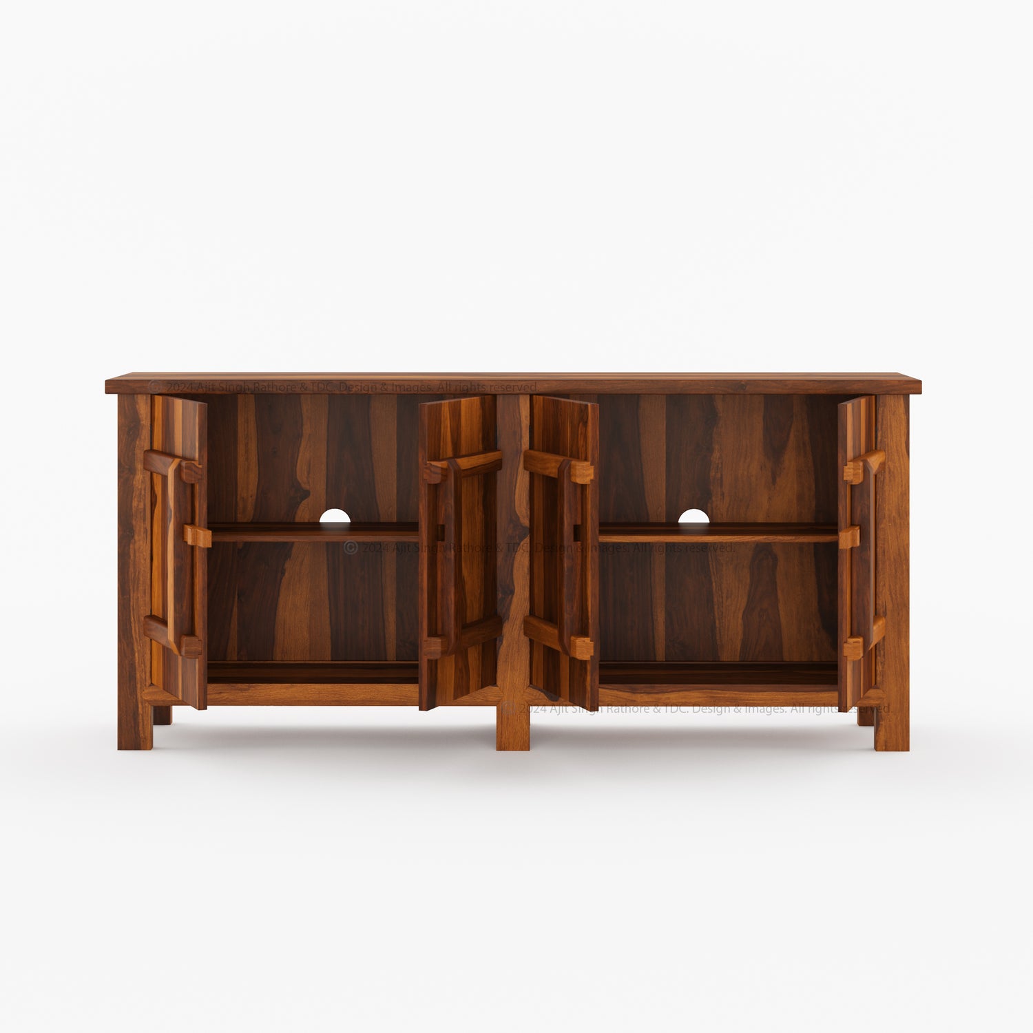 El Cerrito Solid Wood Buffet Sideboard Storage Cabinet