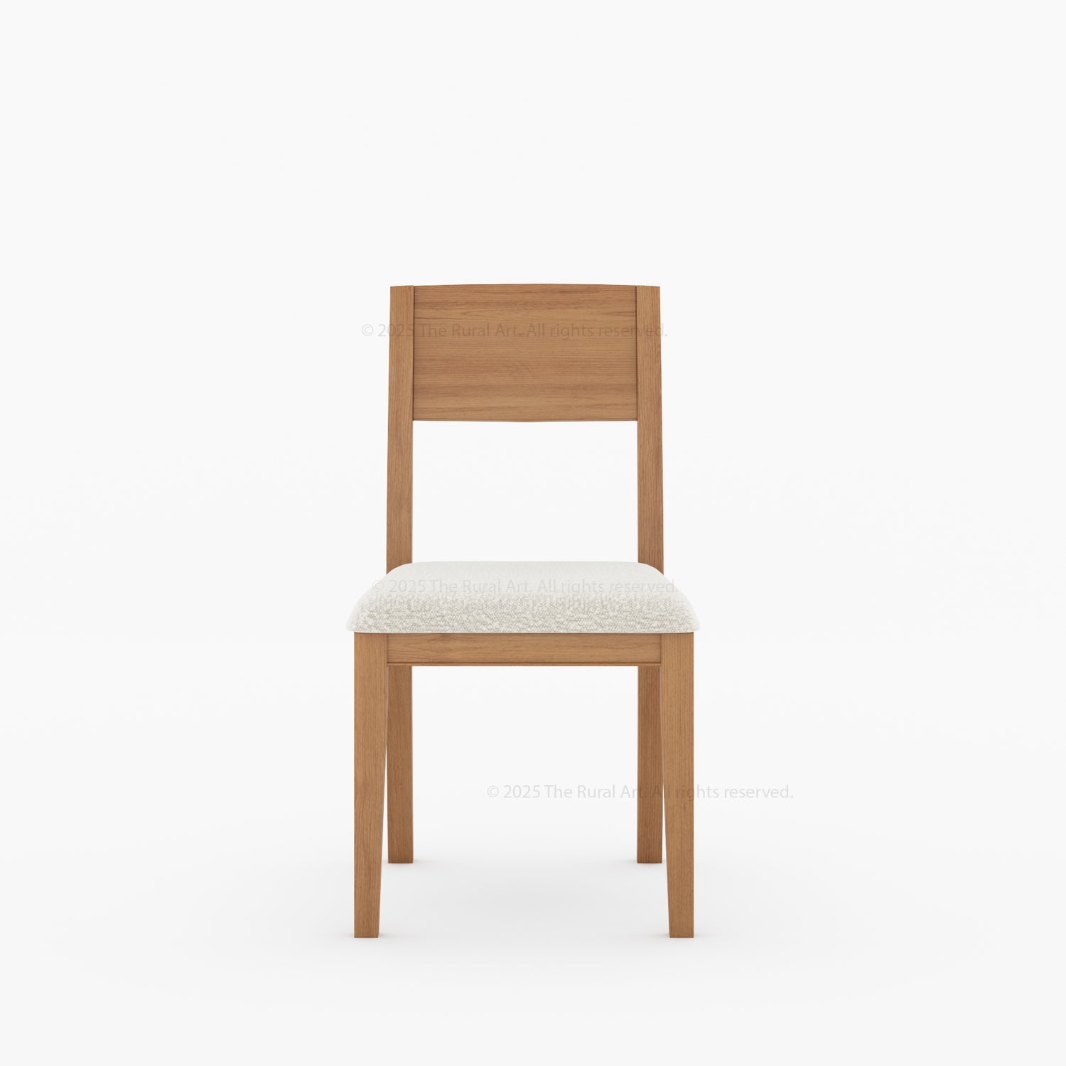 Roseville Dining Chair Solid Wood Frame with Upholstered Bouclé Seat