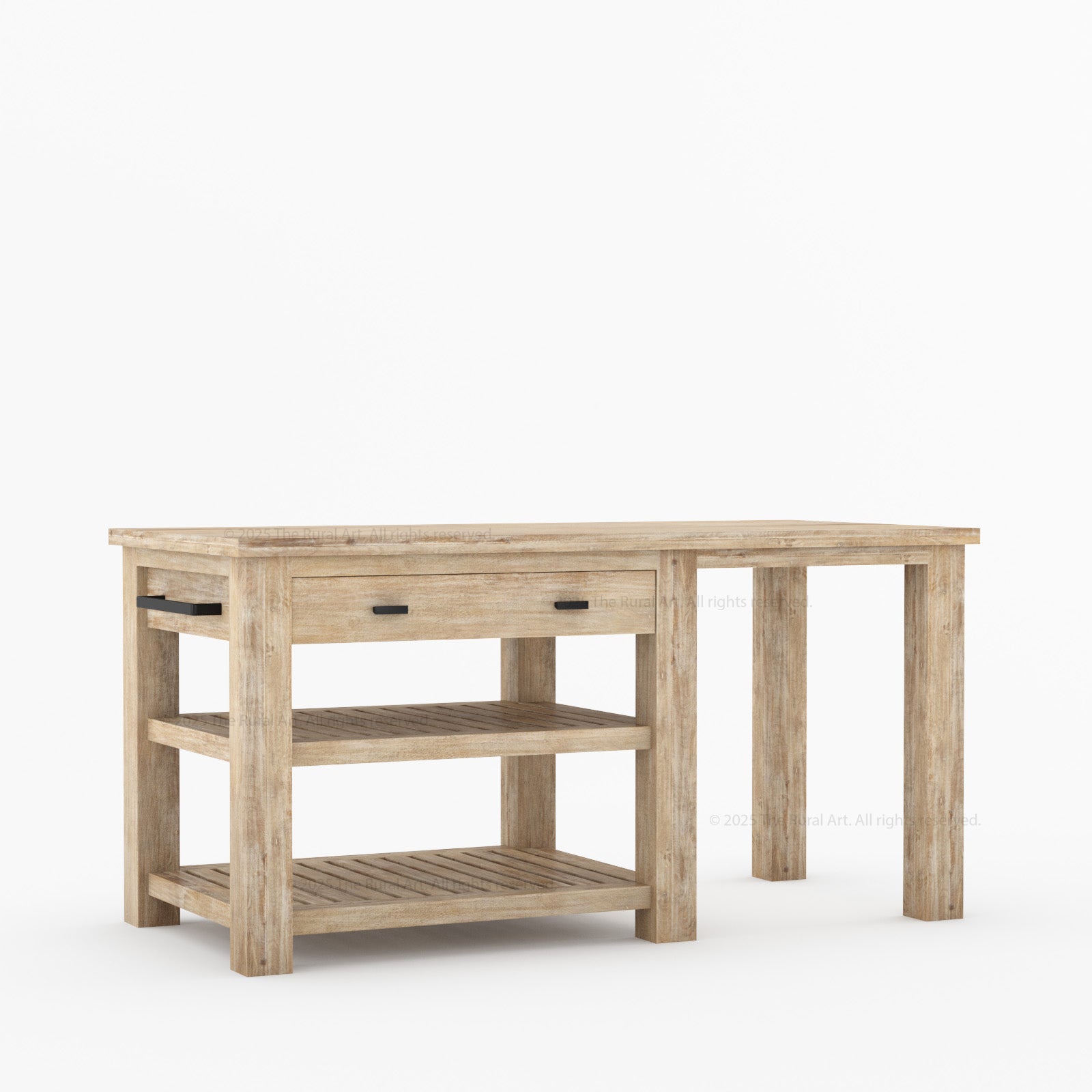 Castine Solid Wood Kitchen Island