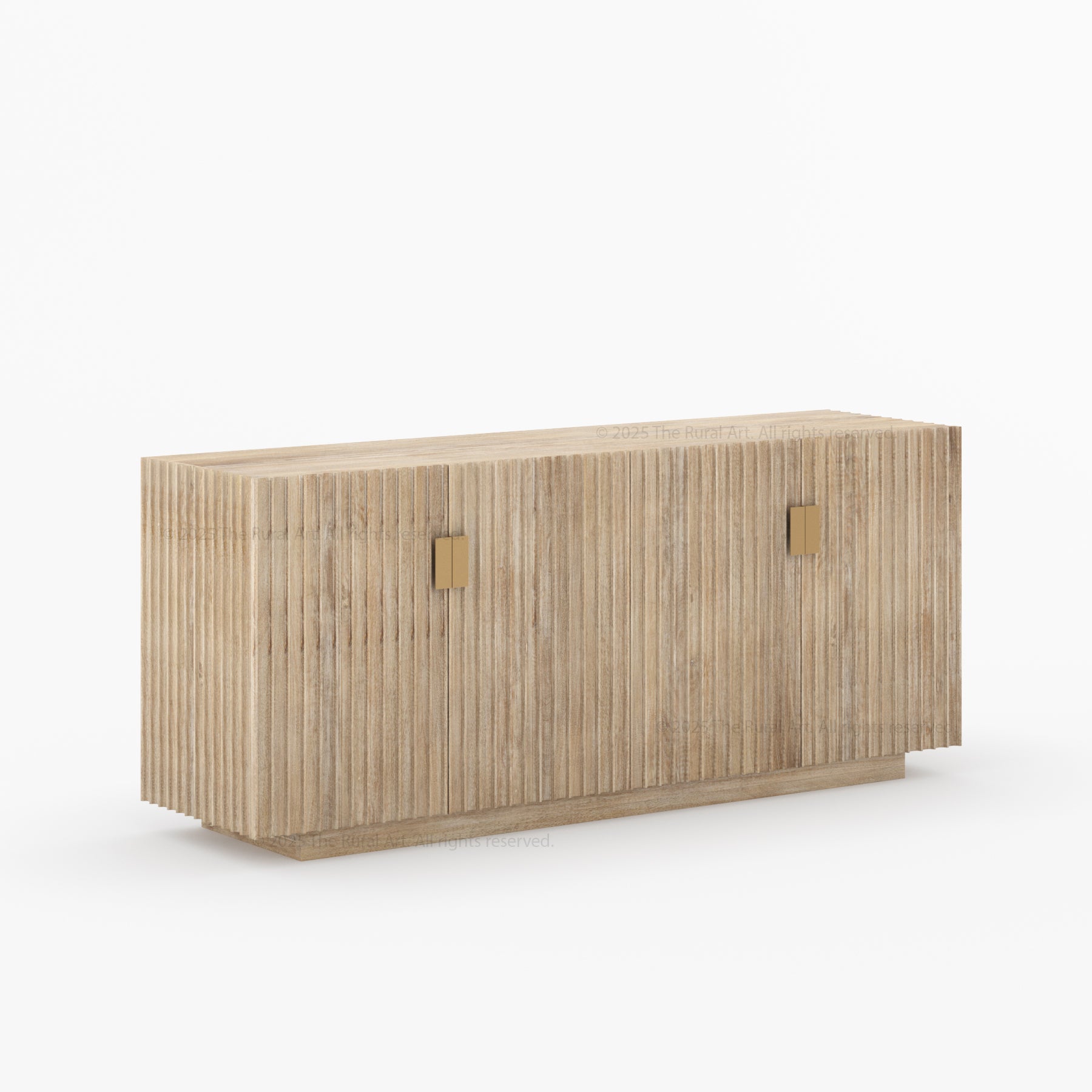 Montecito Four Door Fluted Sideboard Made in Solid Wood