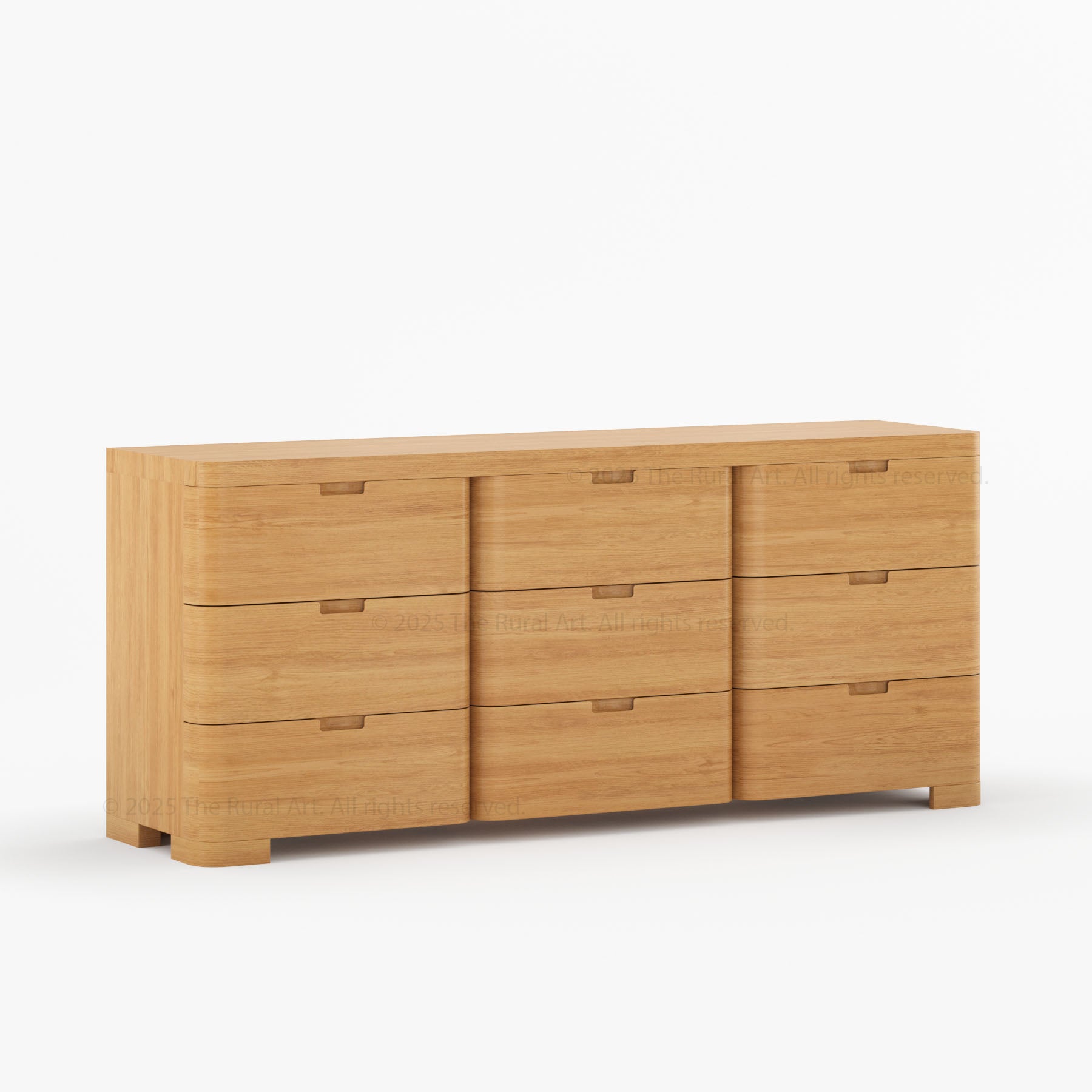 Beverly 6-Drawer Dresser | Solid Wood with Rounded Corners