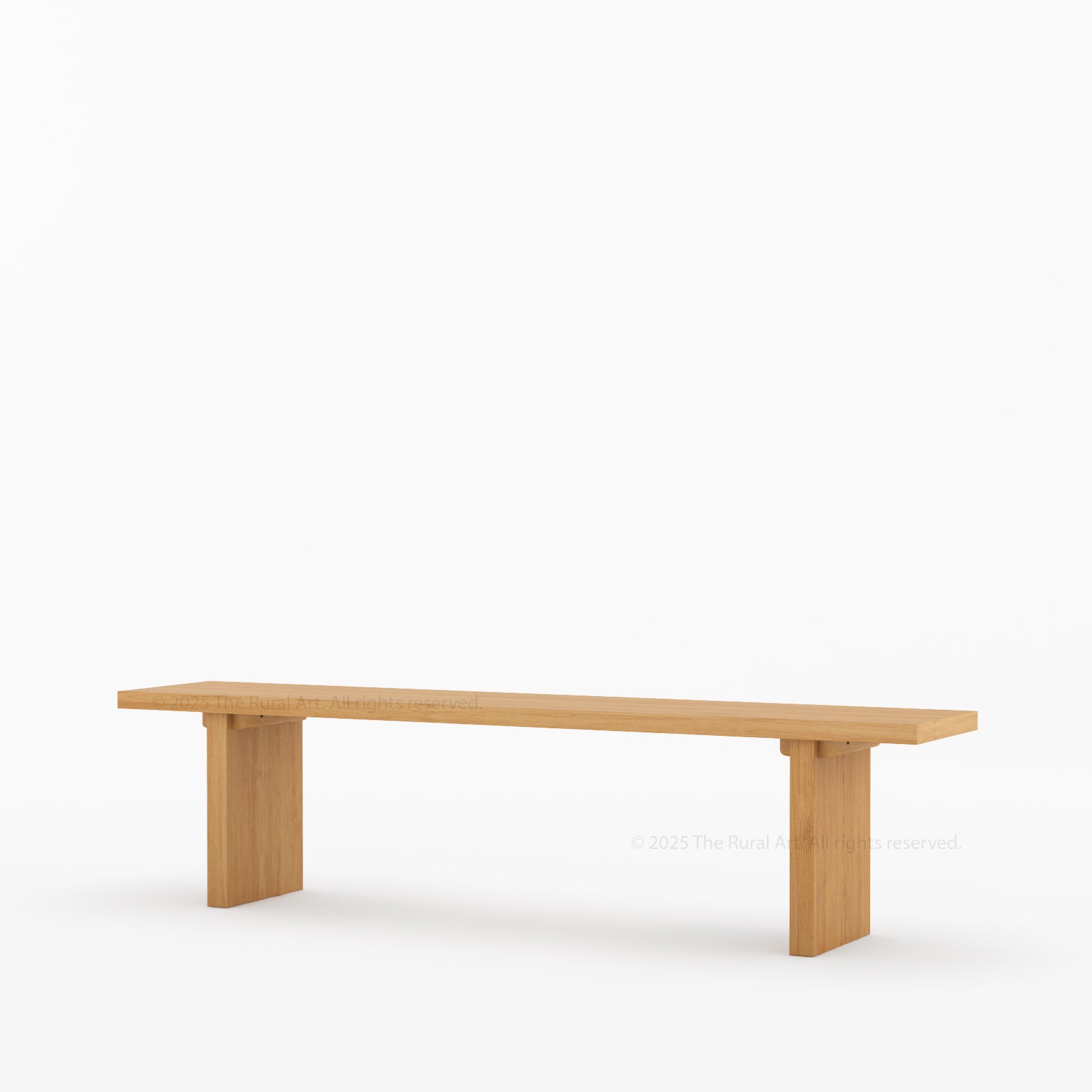 Fontana Modern Scandinavian Solid Wood Dining Bench