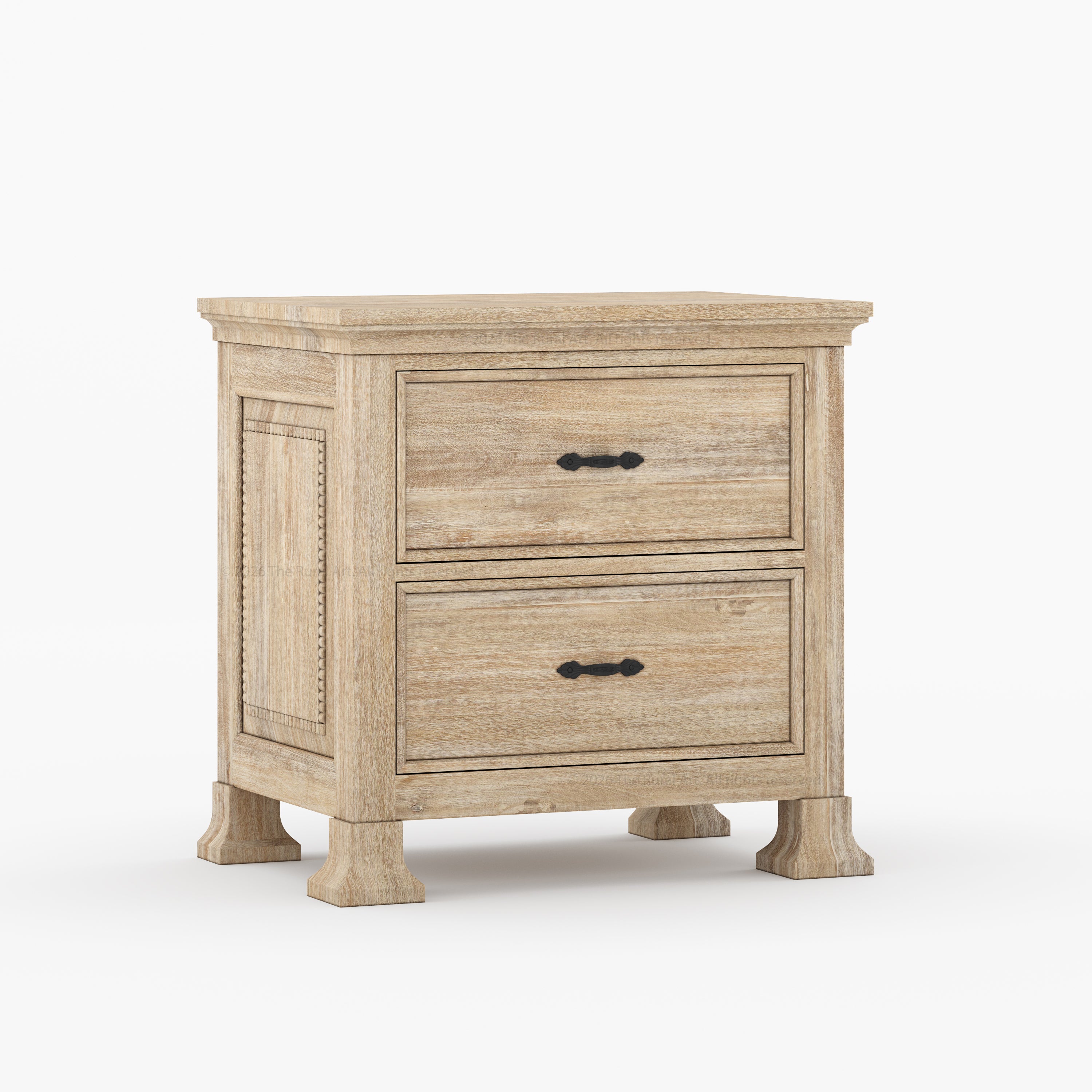 Prescott Grand Heritage Solid Wood Nightstand with Panel Detailing
